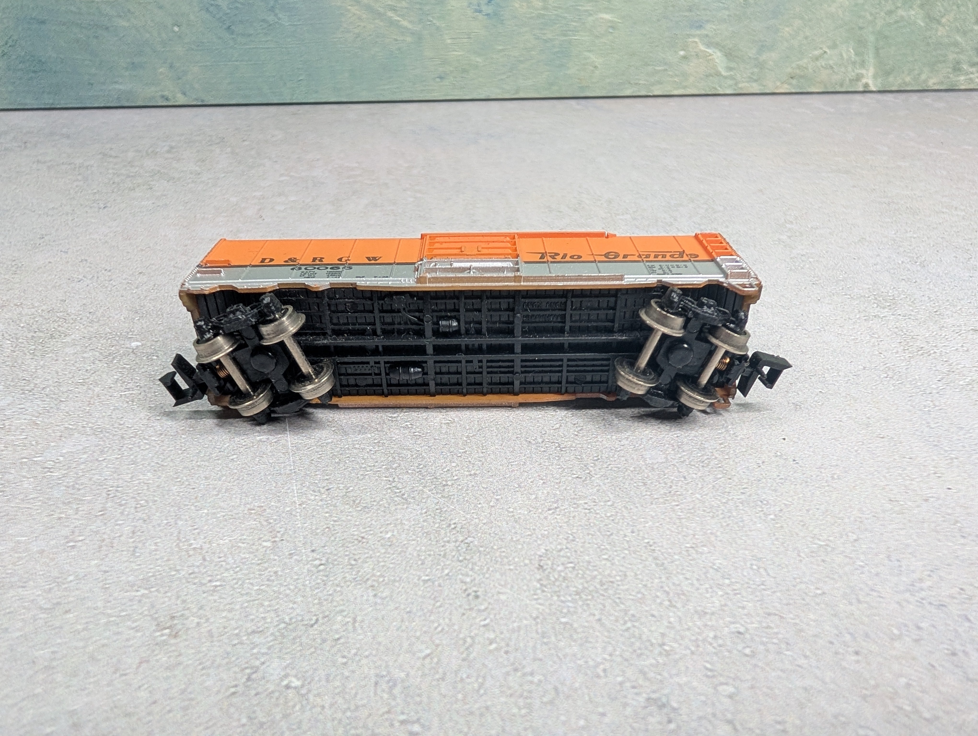 USED Bachmann N Scale Box Car Rio Grande D&RGW #60066