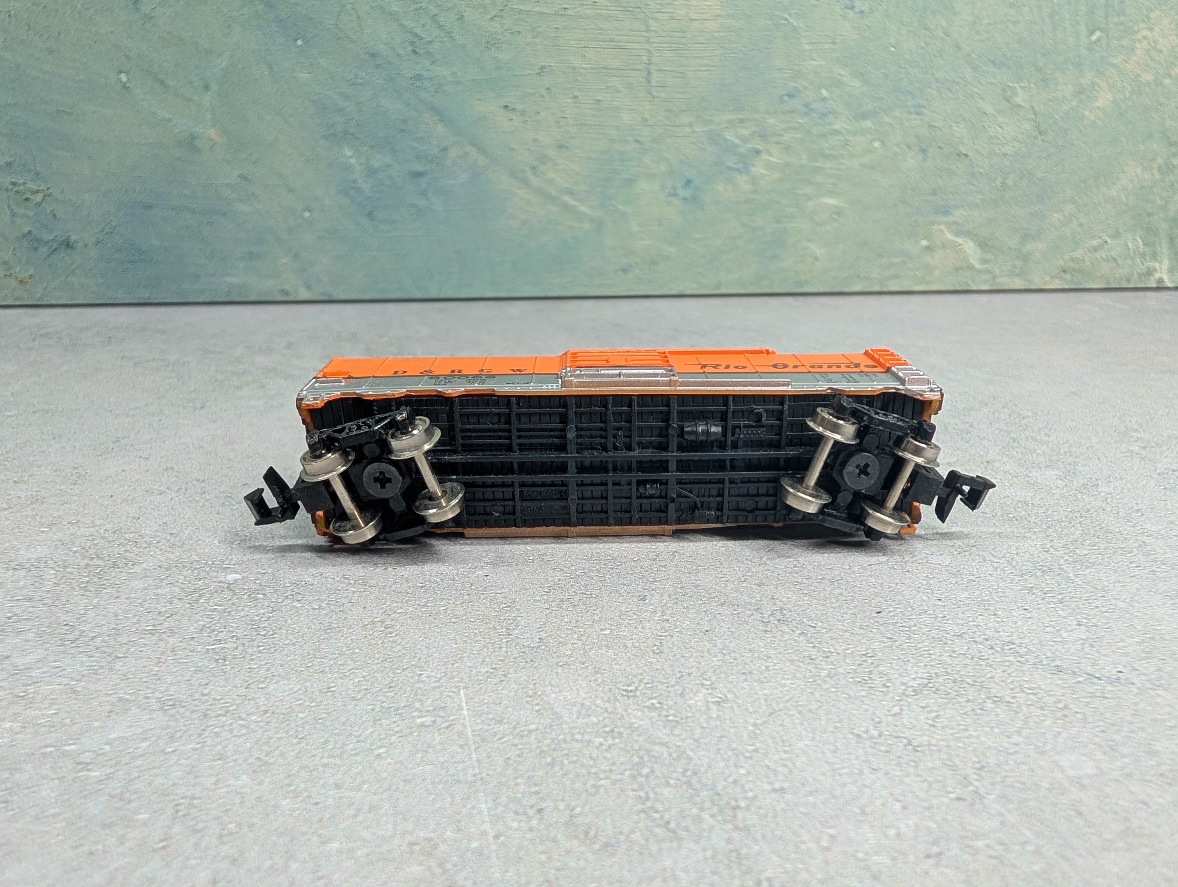 USED Bachmann N Scale Box Car Rio Grande D&RGW #60066 Brighter Paint