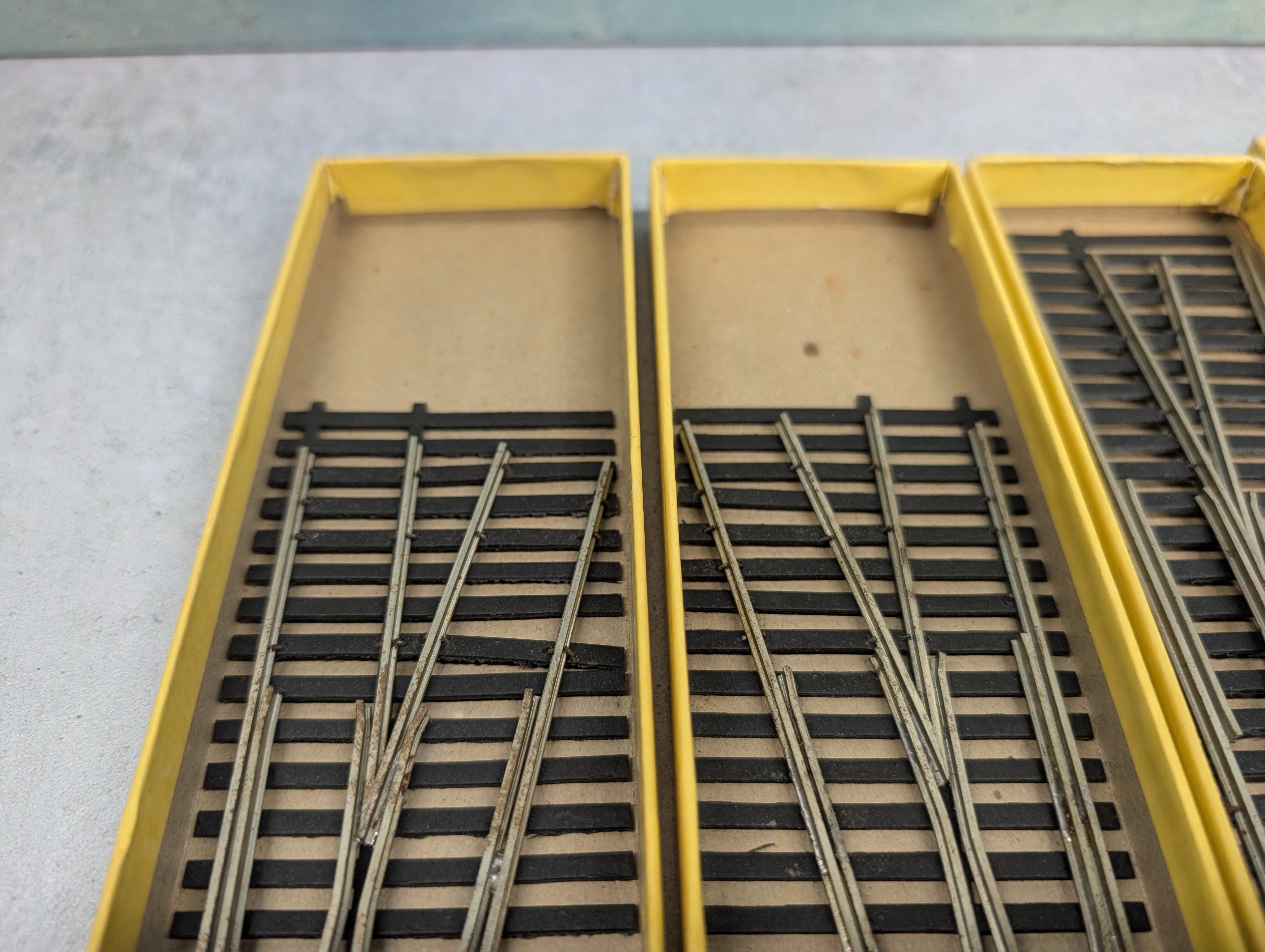 USED Bob Peare HO Scale Lot of No 6 & No 4 Switches Vintage (4 pcs)