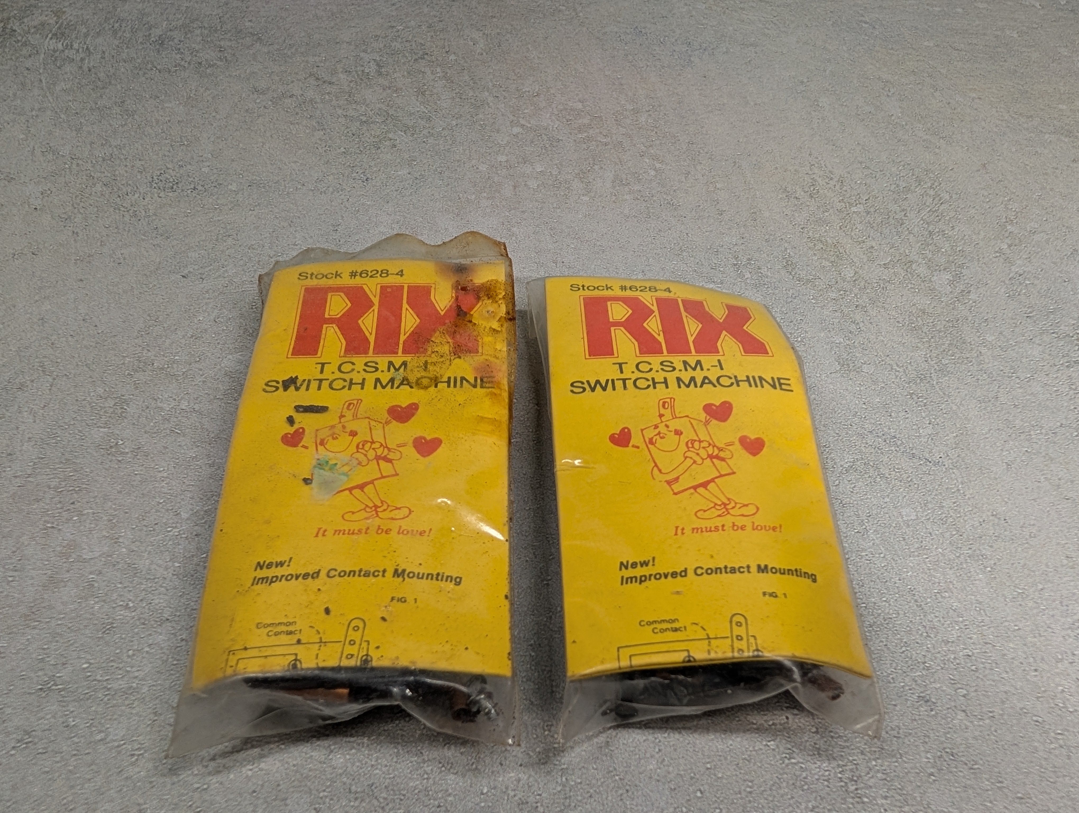 USED Rix 628-4 HO Scale T.C.S.M-I Switch Machine (2 pcs)