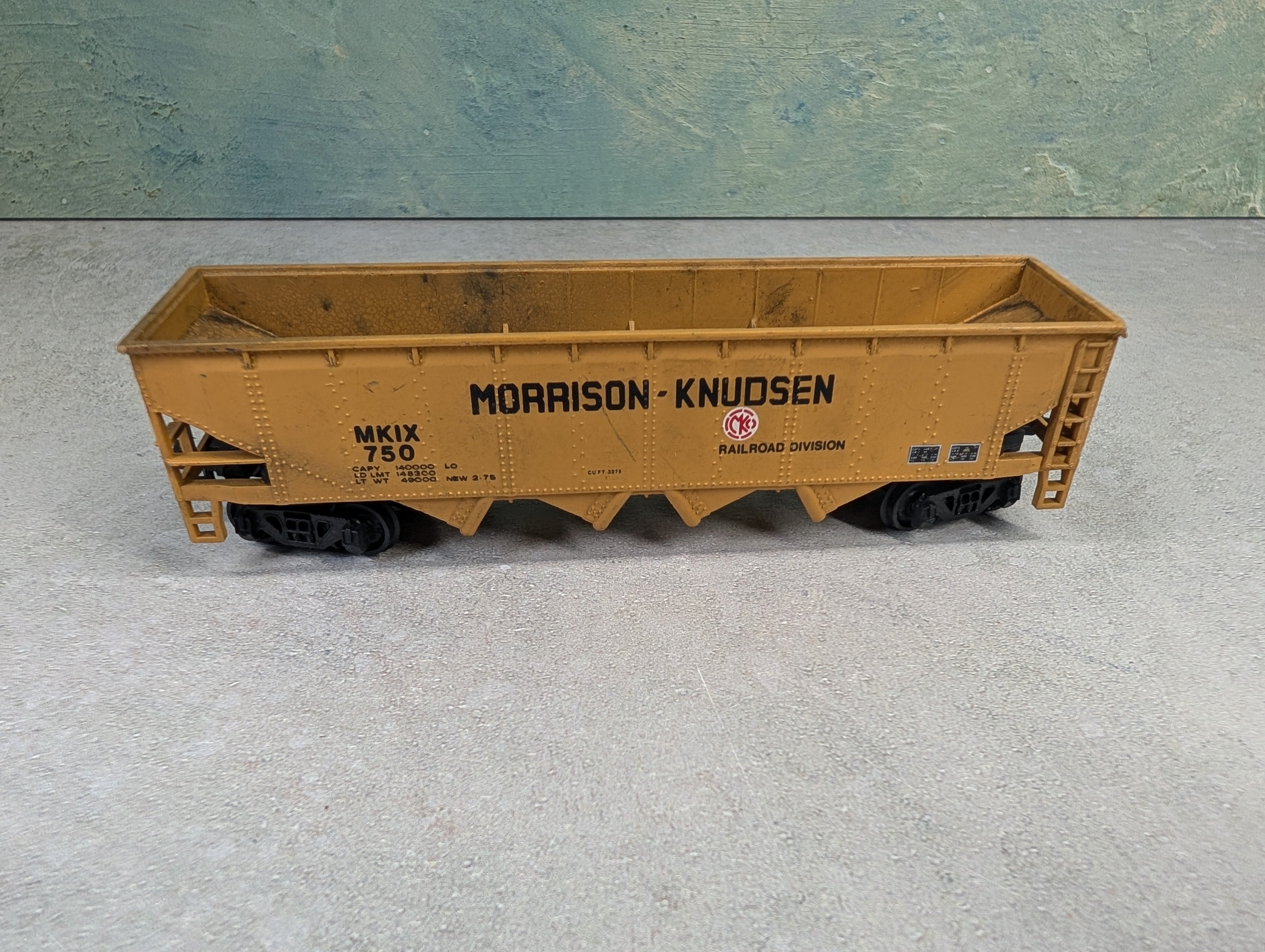 USED Bachmann HO Scale Open Hopper Morrison Knudsen MKIX #750