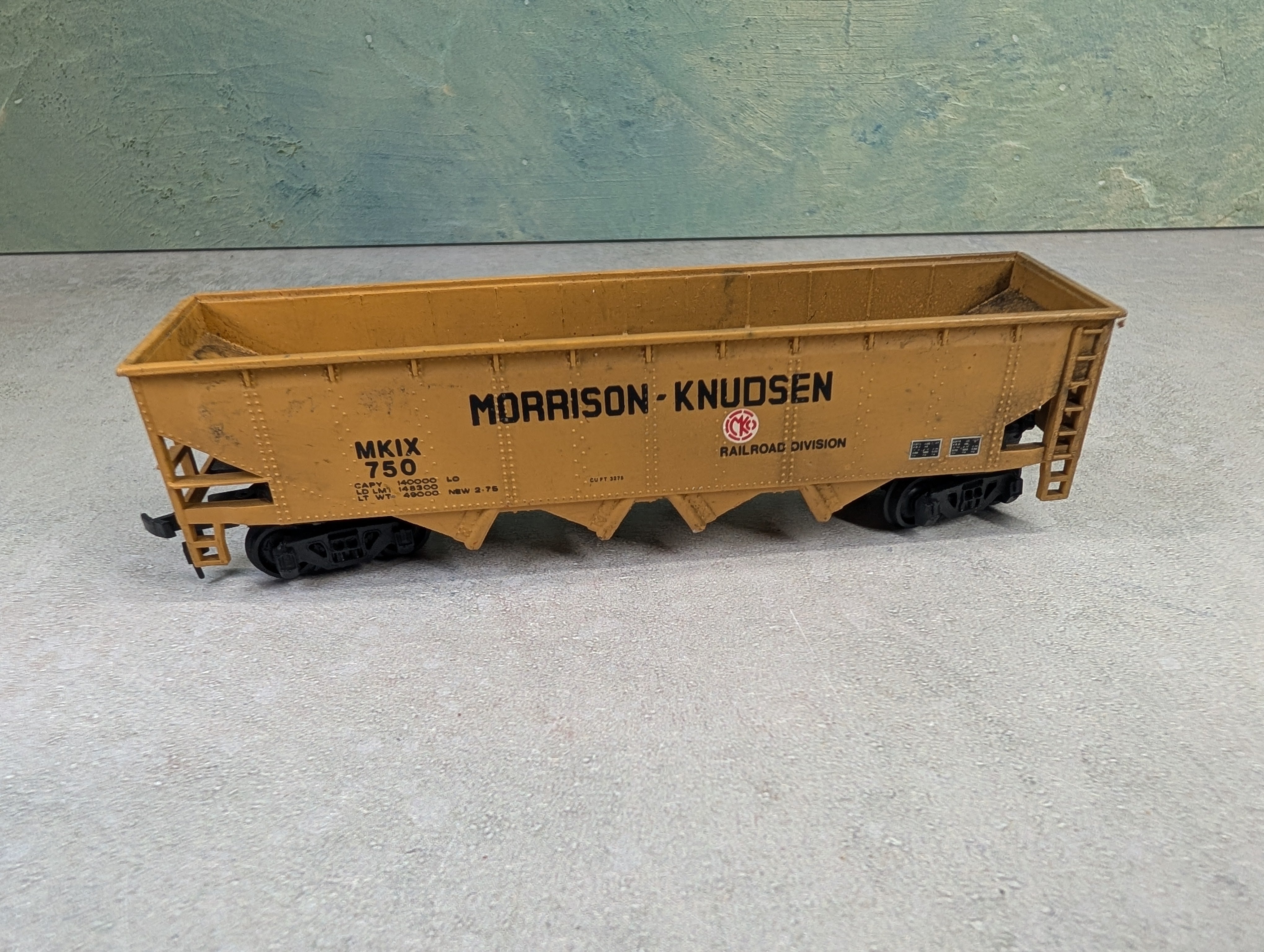 USED Bachmann HO Scale Open Hopper Morrison Knudsen MKIX #750