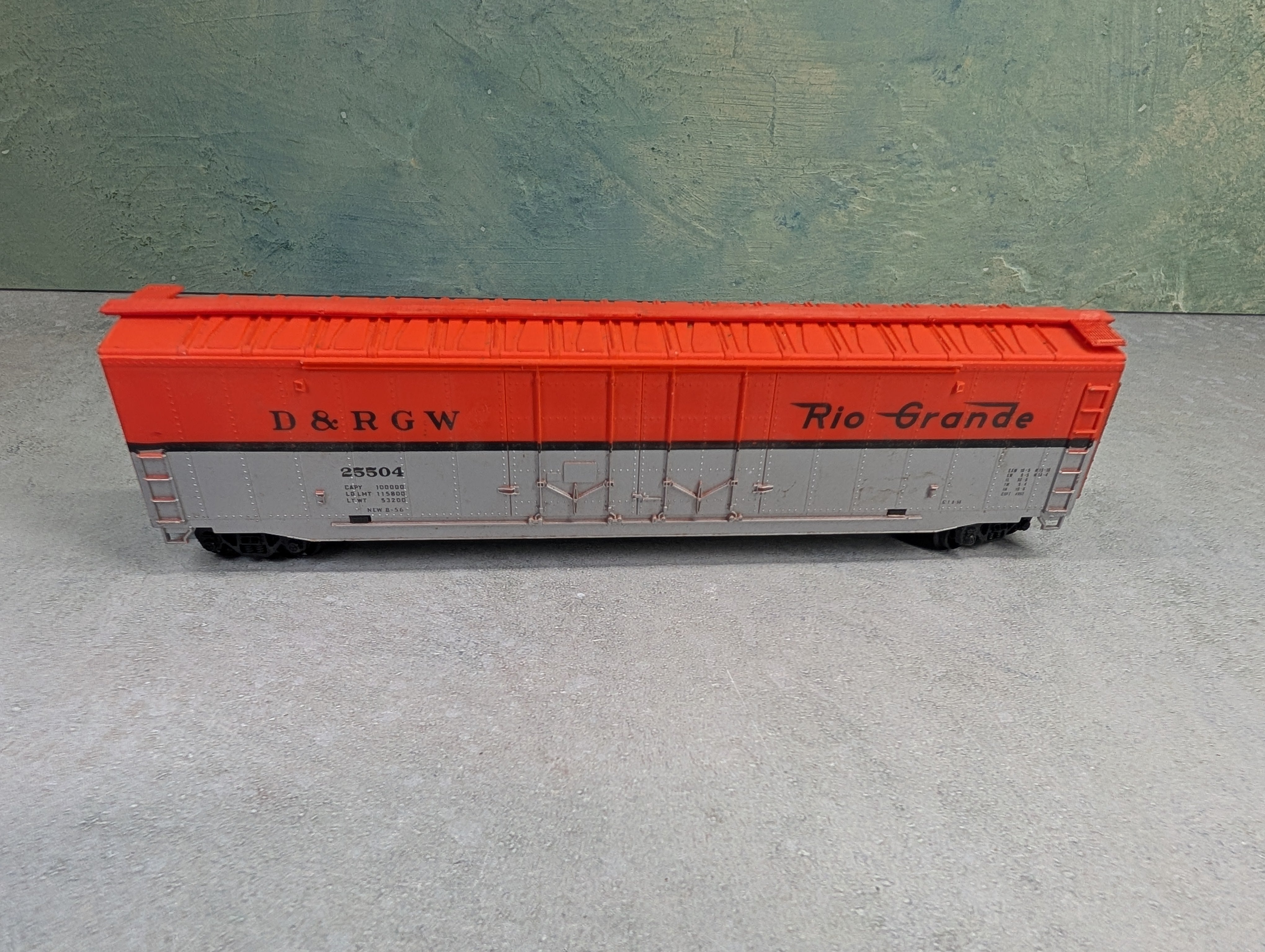 USED Pemco HO Scale 60' Box Car Rio Grande D&RGW #25504