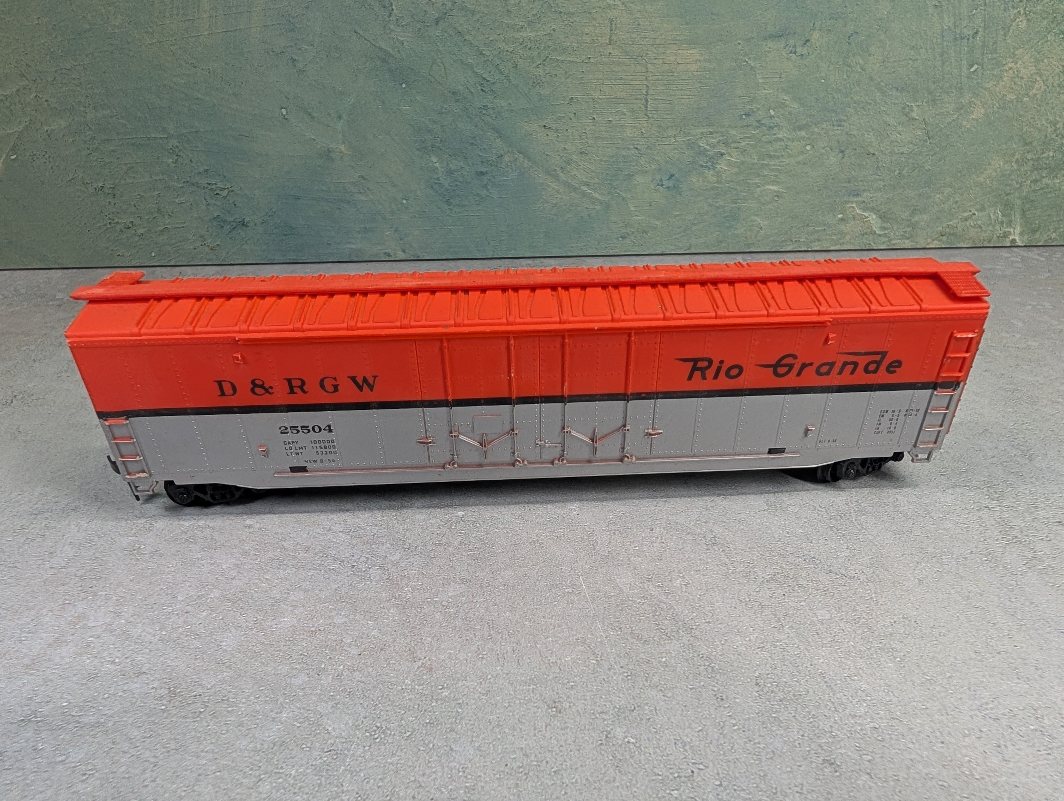 USED Pemco HO Scale 60' Box Car Rio Grande D&RGW #25504