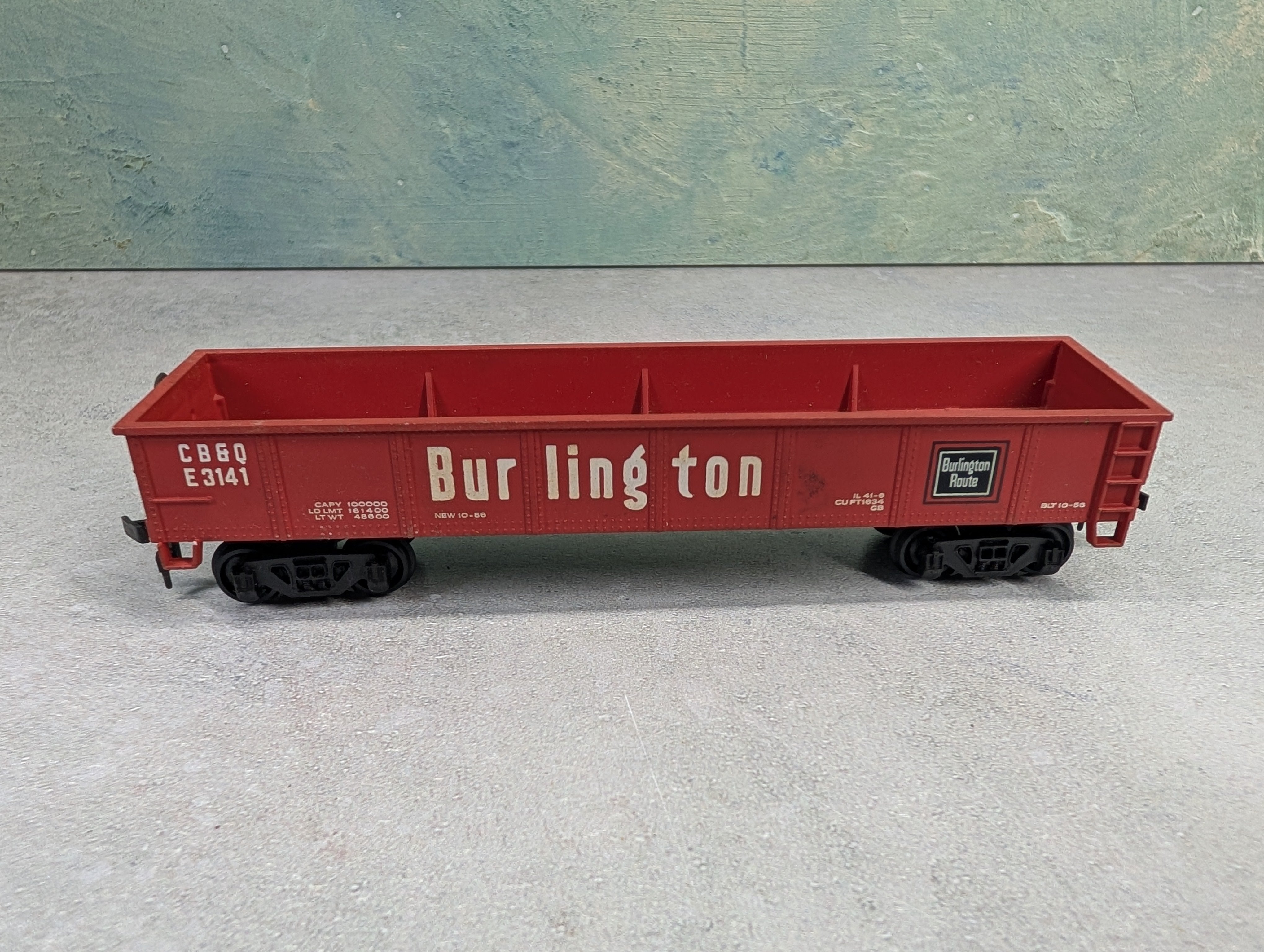 USED Bachmann HO Scale Gondola Burlington CB&Q #E3141