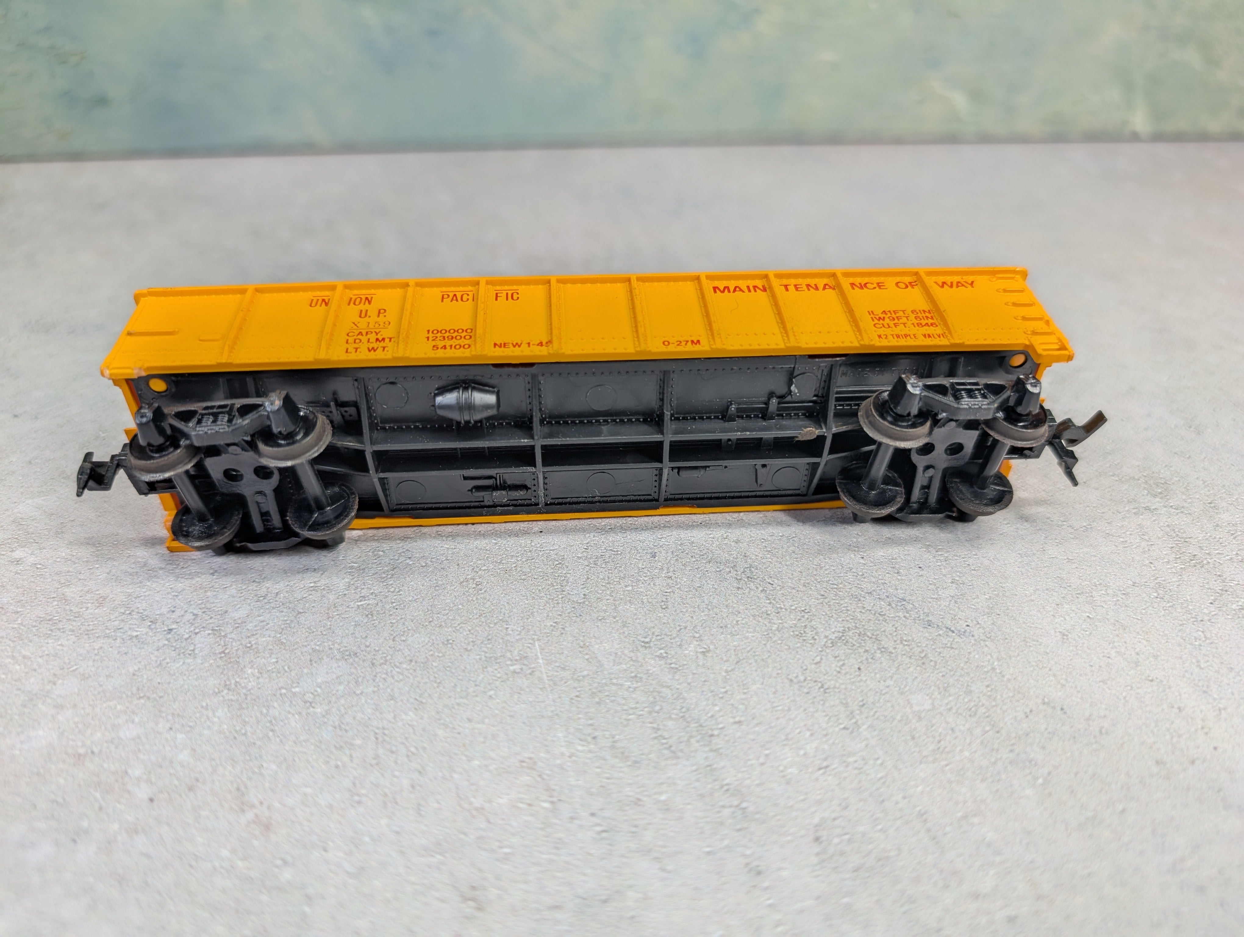 USED Tyco HO Scale Gondola Union Pacific UP #X159 MOW