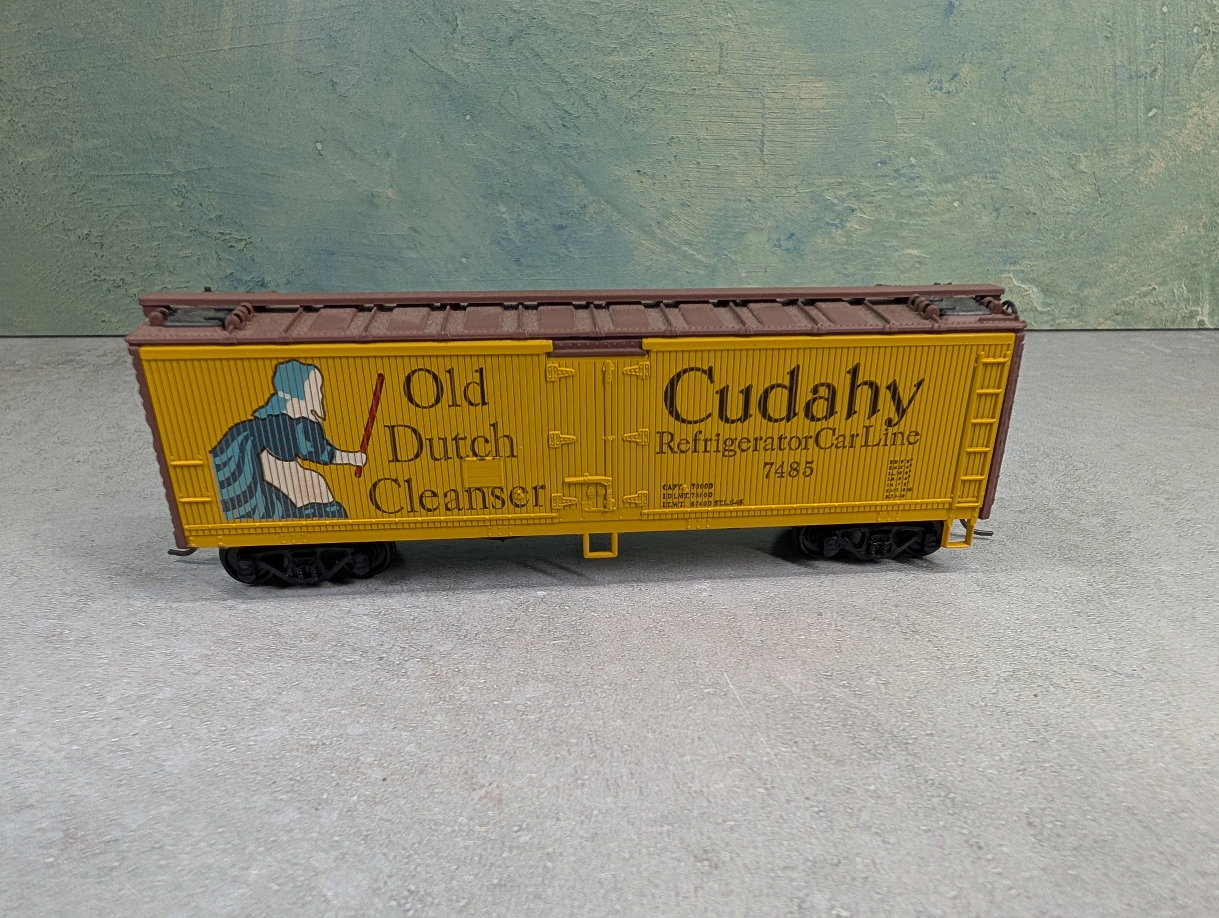 USED Athearn HO Scale 40' Wooden Billboard Box Car Old Dutch Cleanser Cudahy #7485
