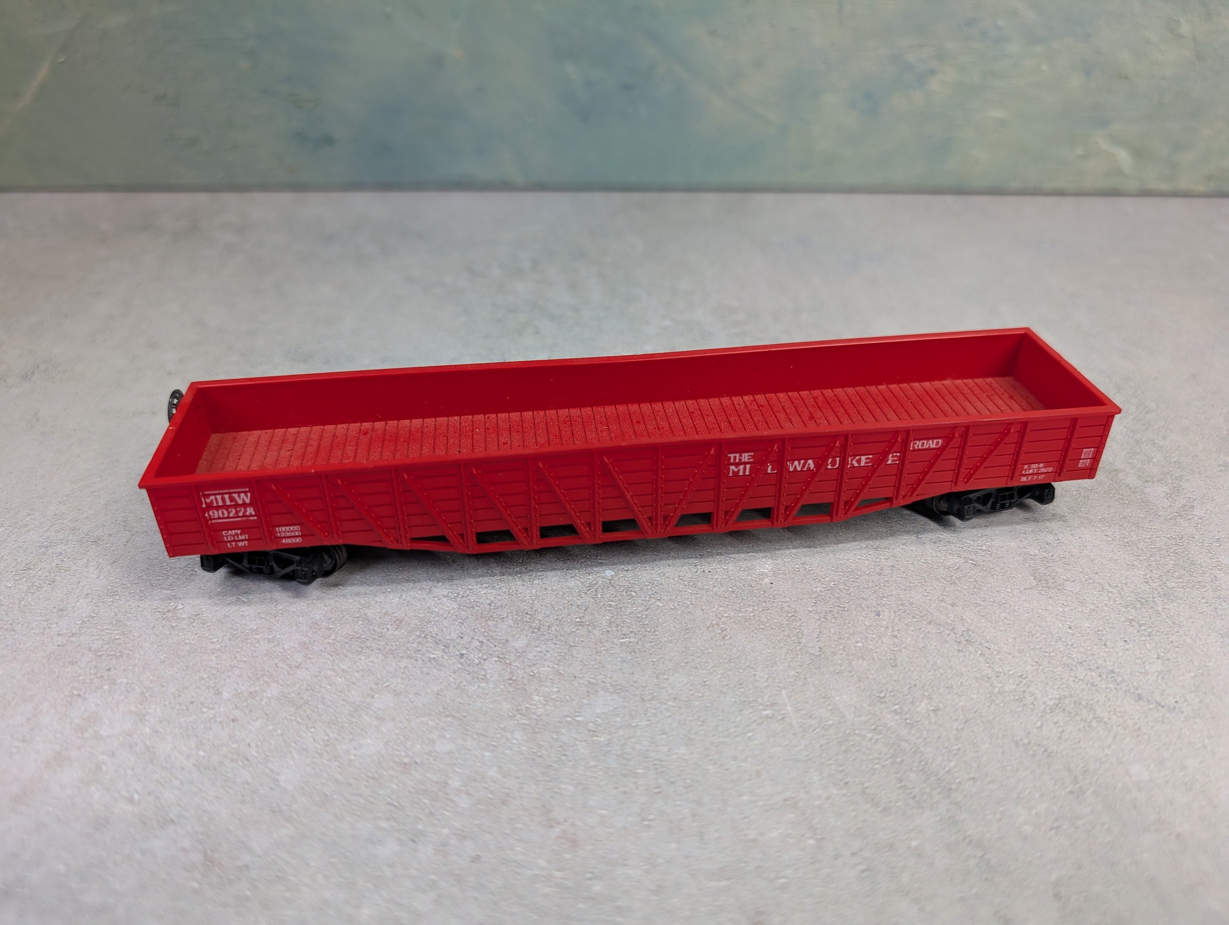 USED Roco HO Scale Gondola Milwaukee Road MILW #90278