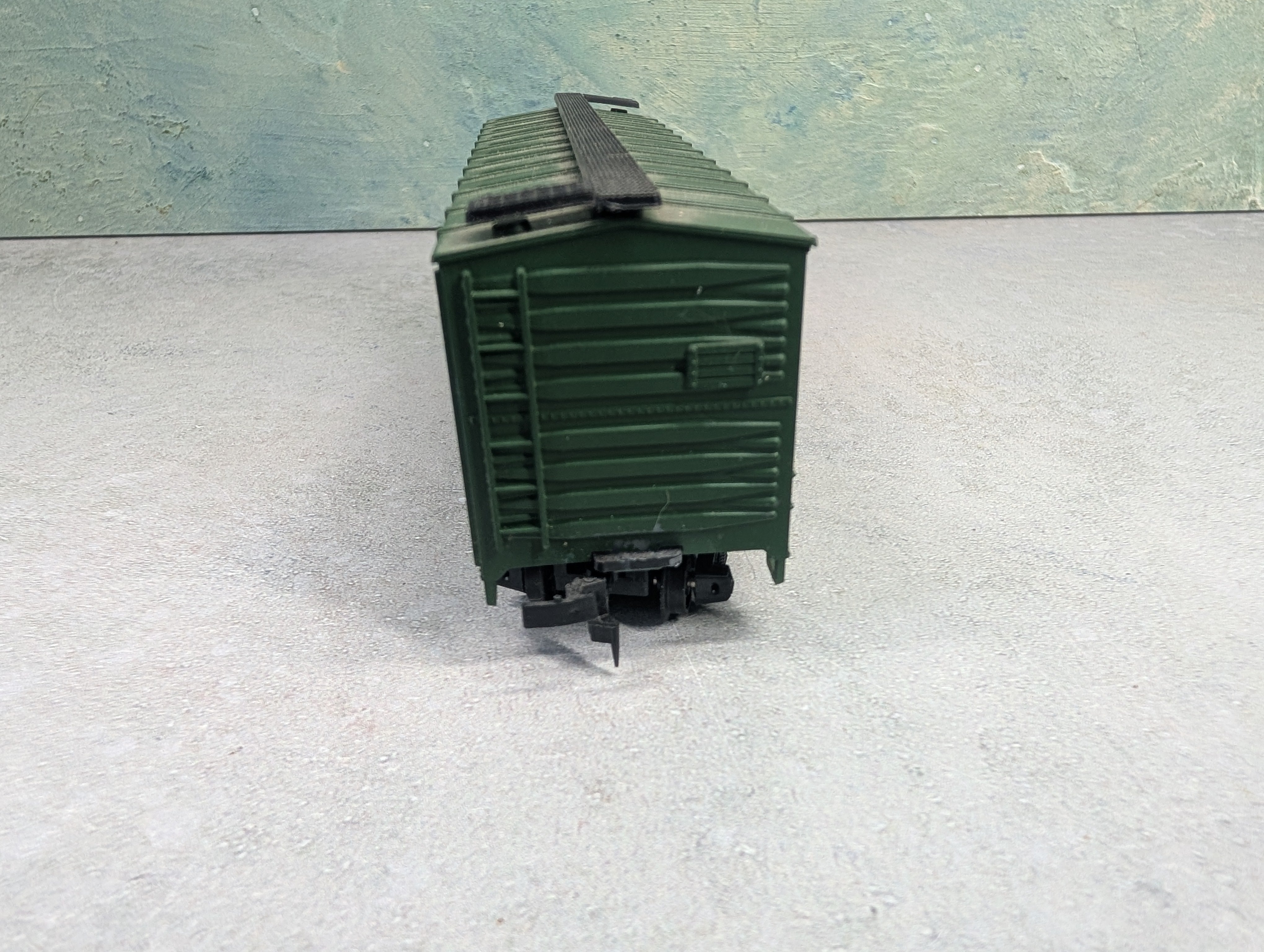 USED ROCO HO Scale 40' Wooden DD Box Car Santa Fe ATSF #67382