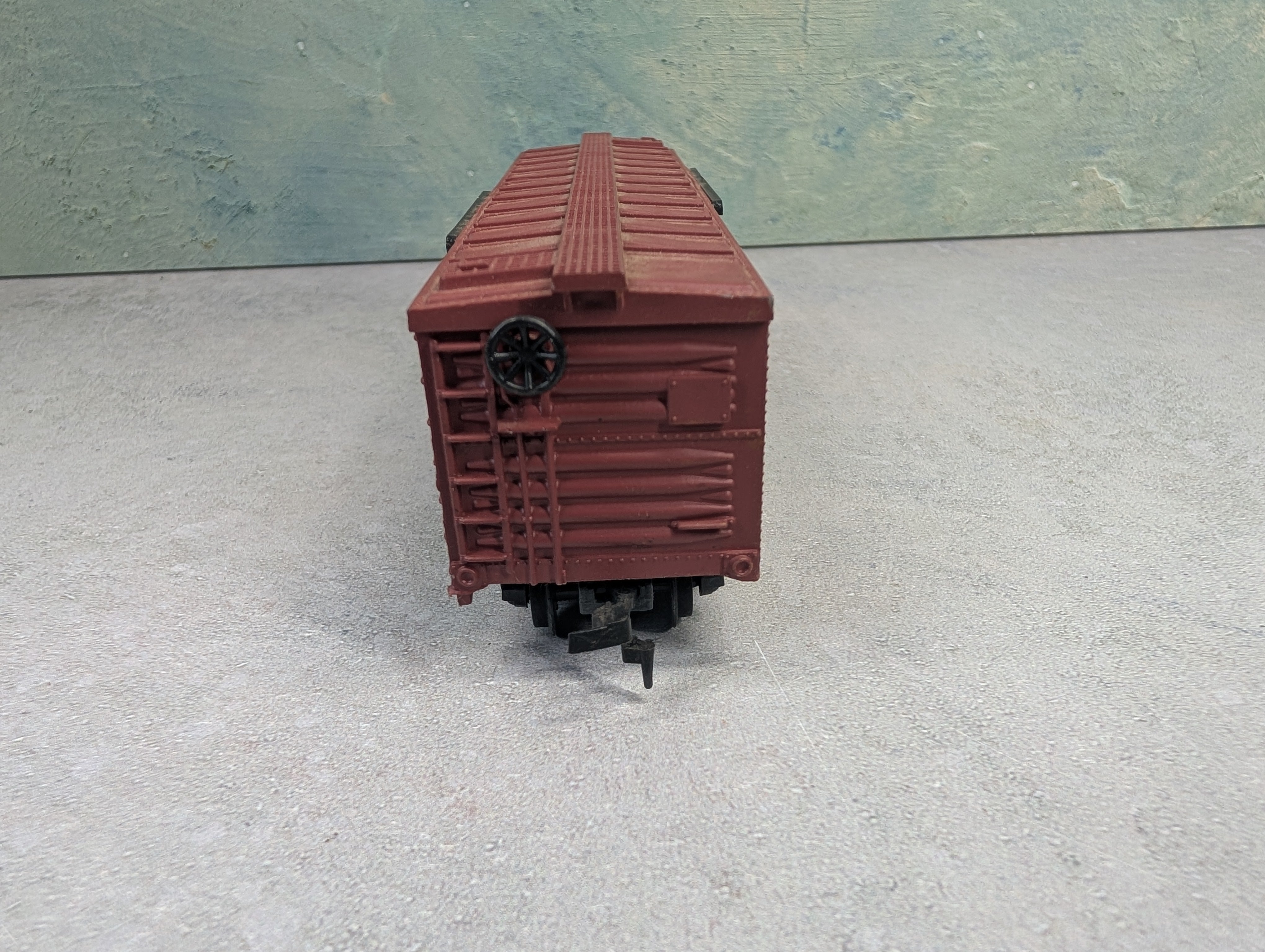 USED Life-Like HO Scale 42' Wooden Box Car Santa Fe ATSF #1289057