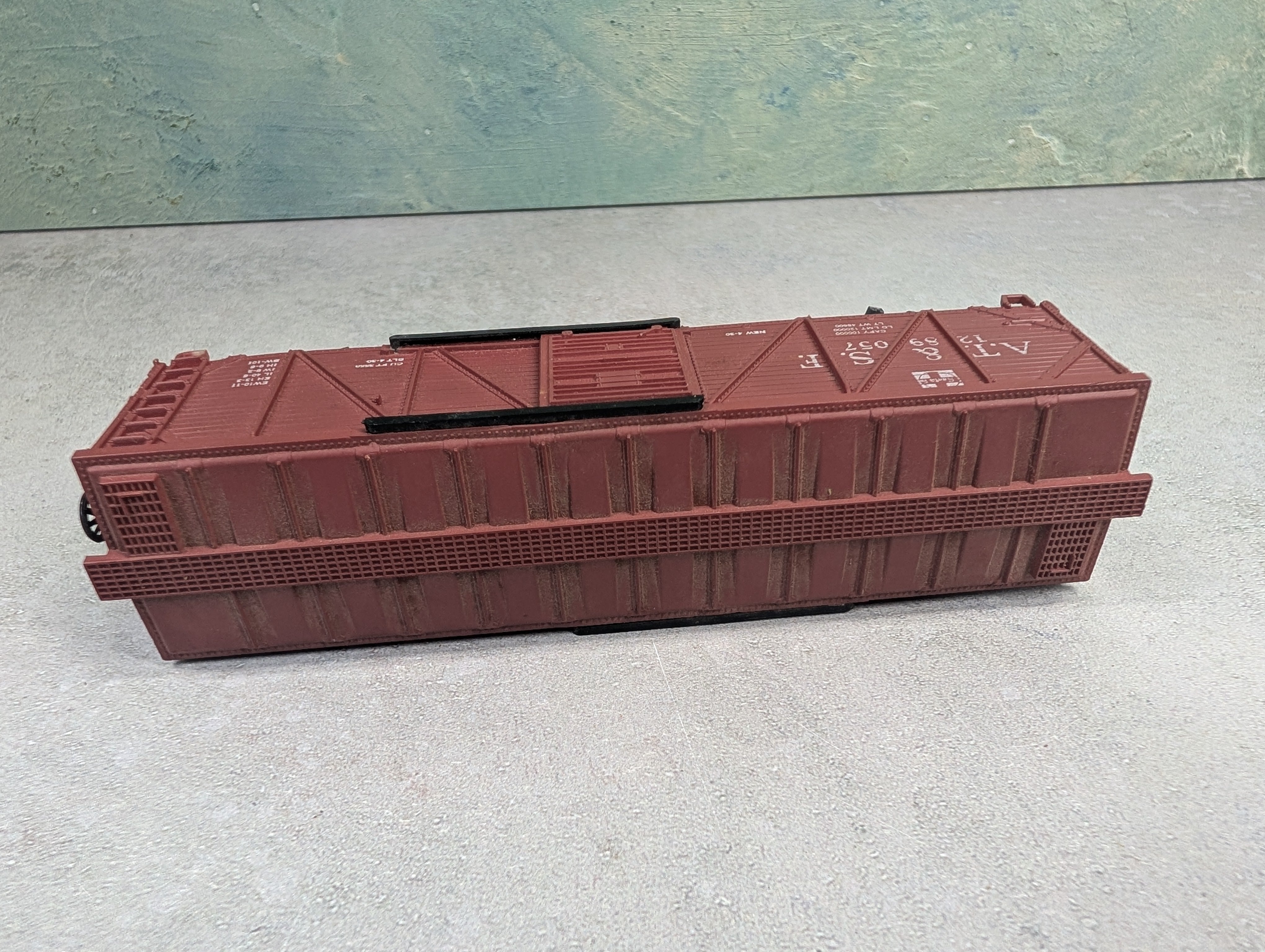 USED Life-Like HO Scale 42' Wooden Box Car Santa Fe ATSF #1289057