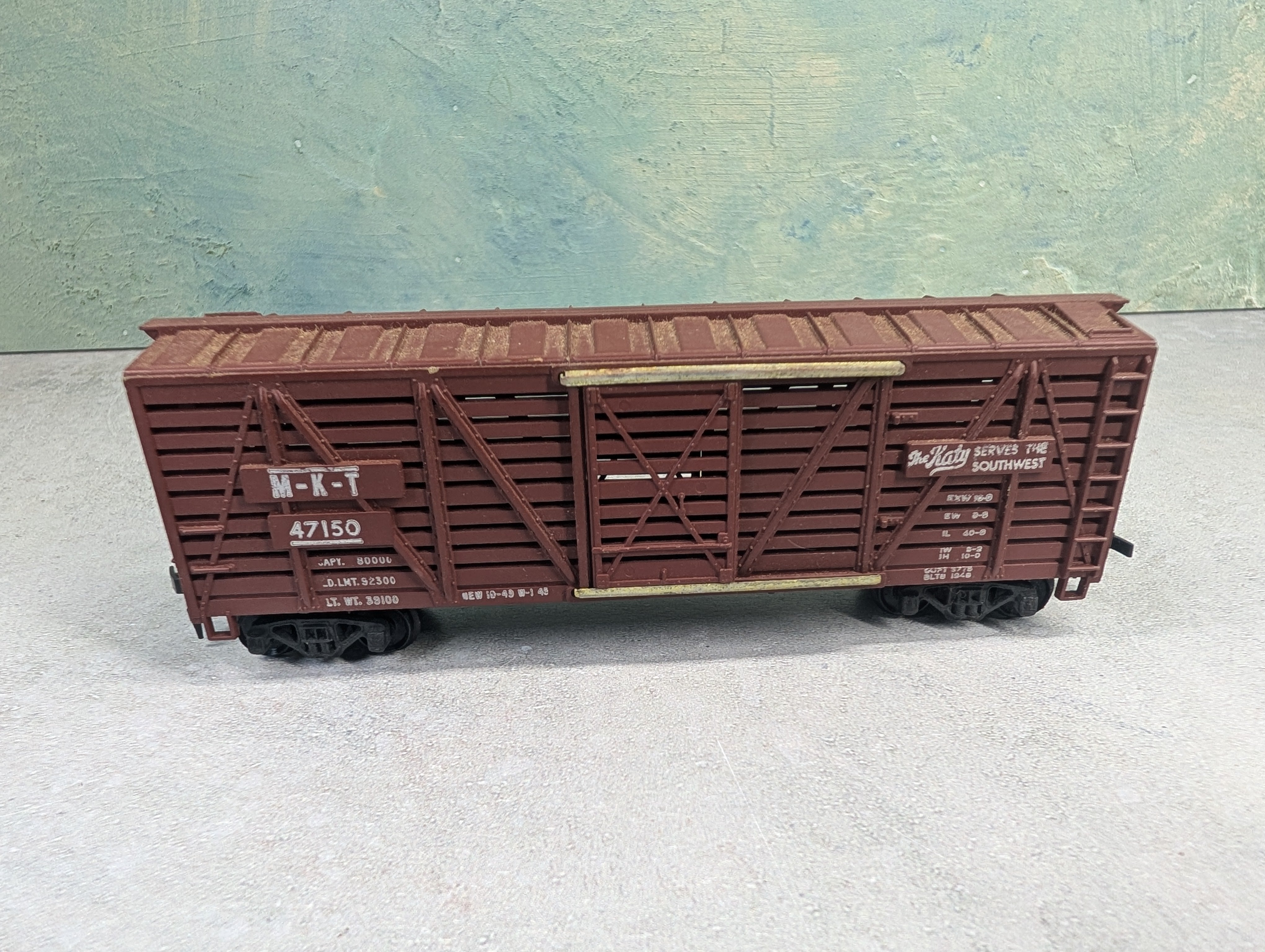 USED Mantua HO Scale 40' Cattle Stock Car MKT 47150