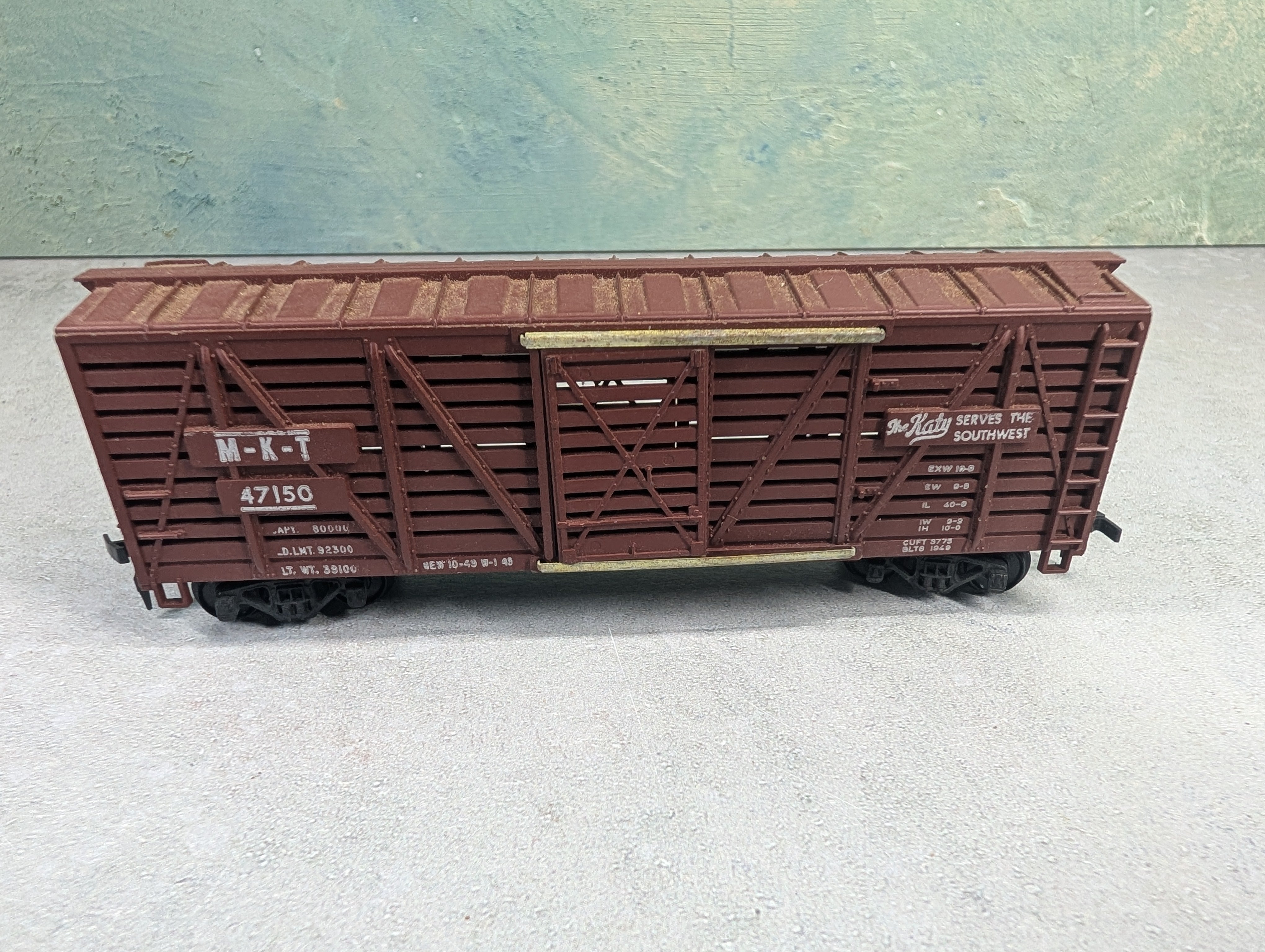 USED Mantua HO Scale 40' Cattle Stock Car MKT 47150
