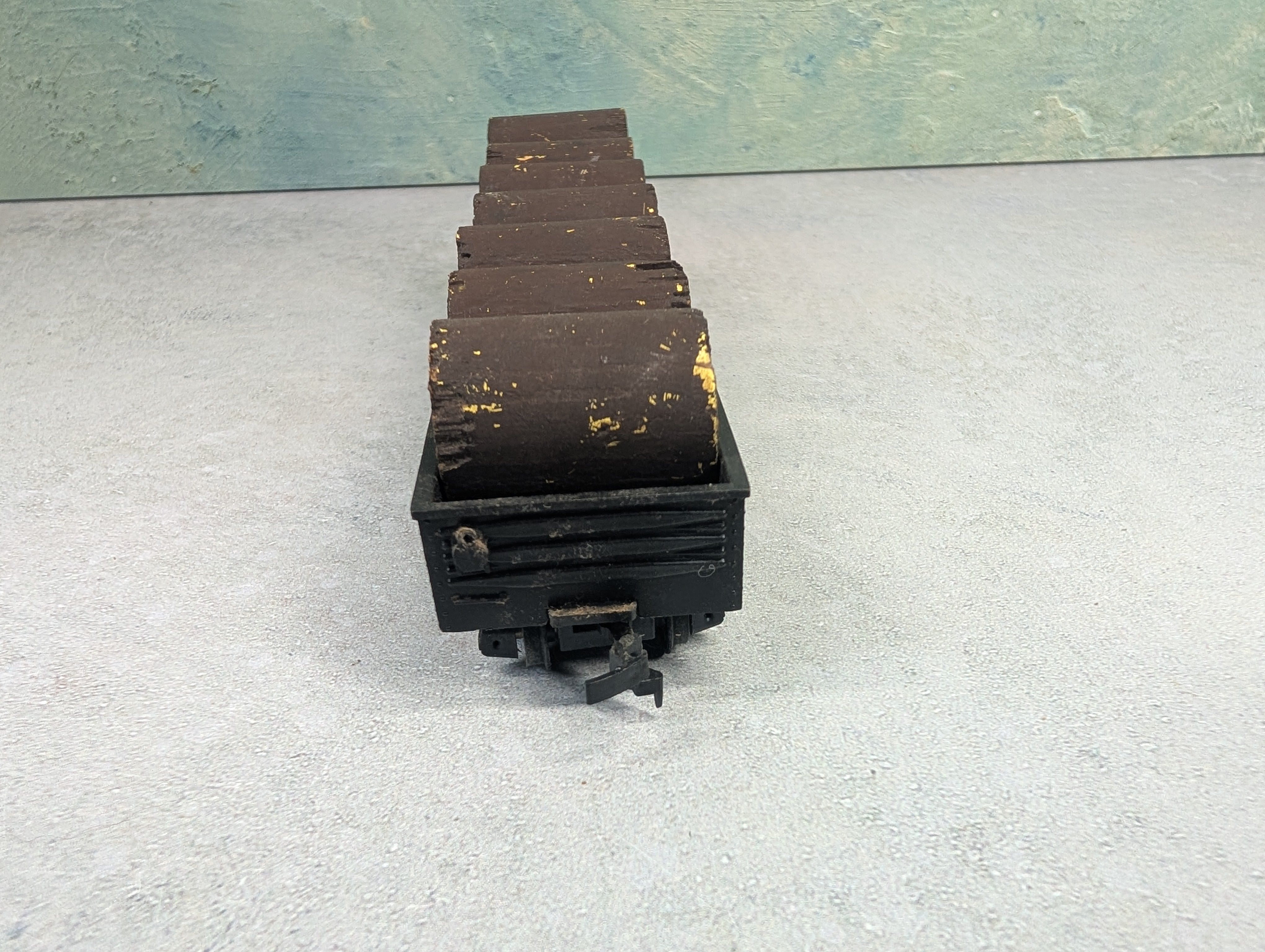 USED ROCO HO Scale 50' Wooden Gondola Santa Fe ATSF #138279 w/ Custom Load