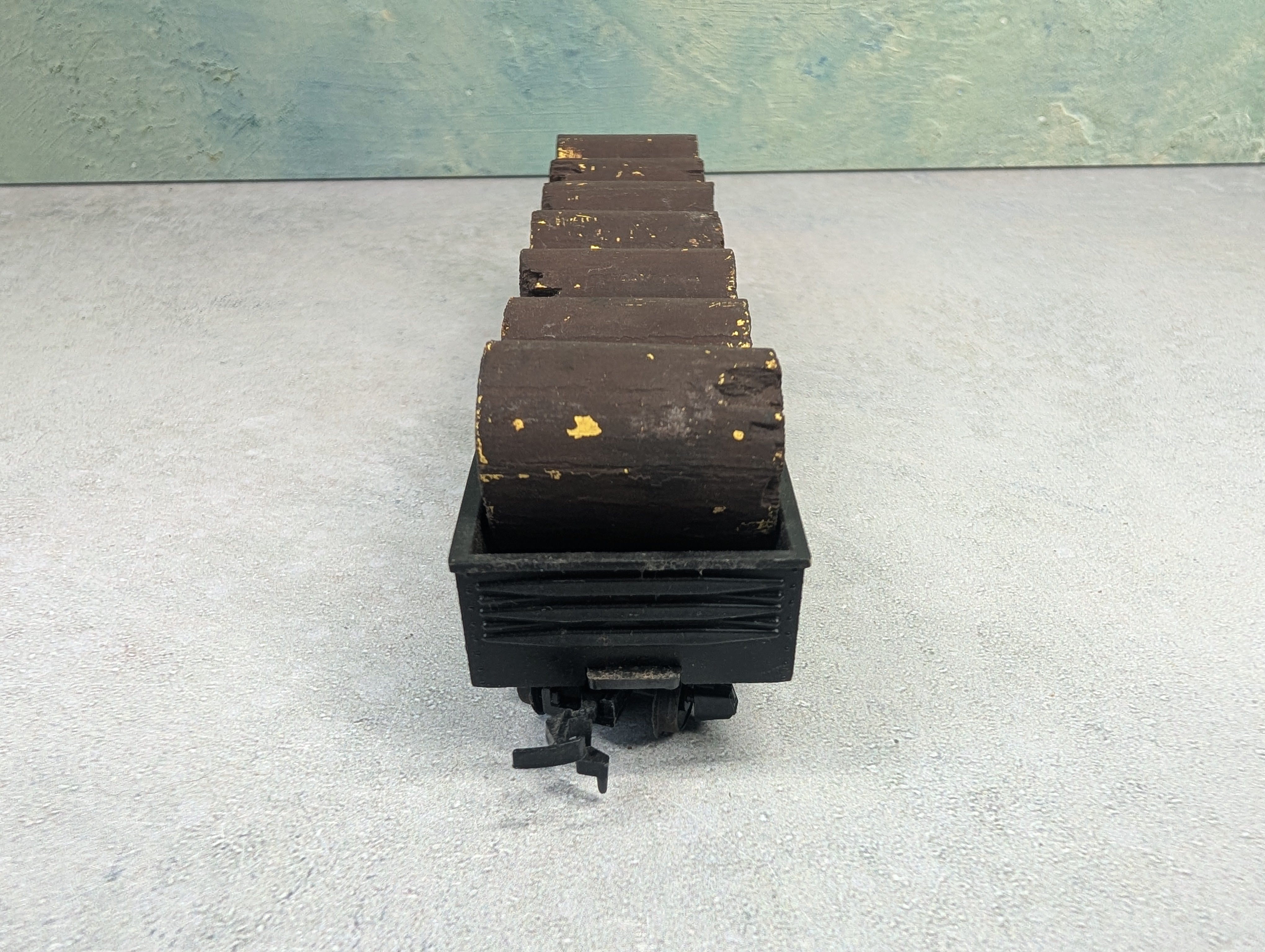 USED ROCO HO Scale 50' Wooden Gondola Santa Fe ATSF #138279 w/ Custom Load