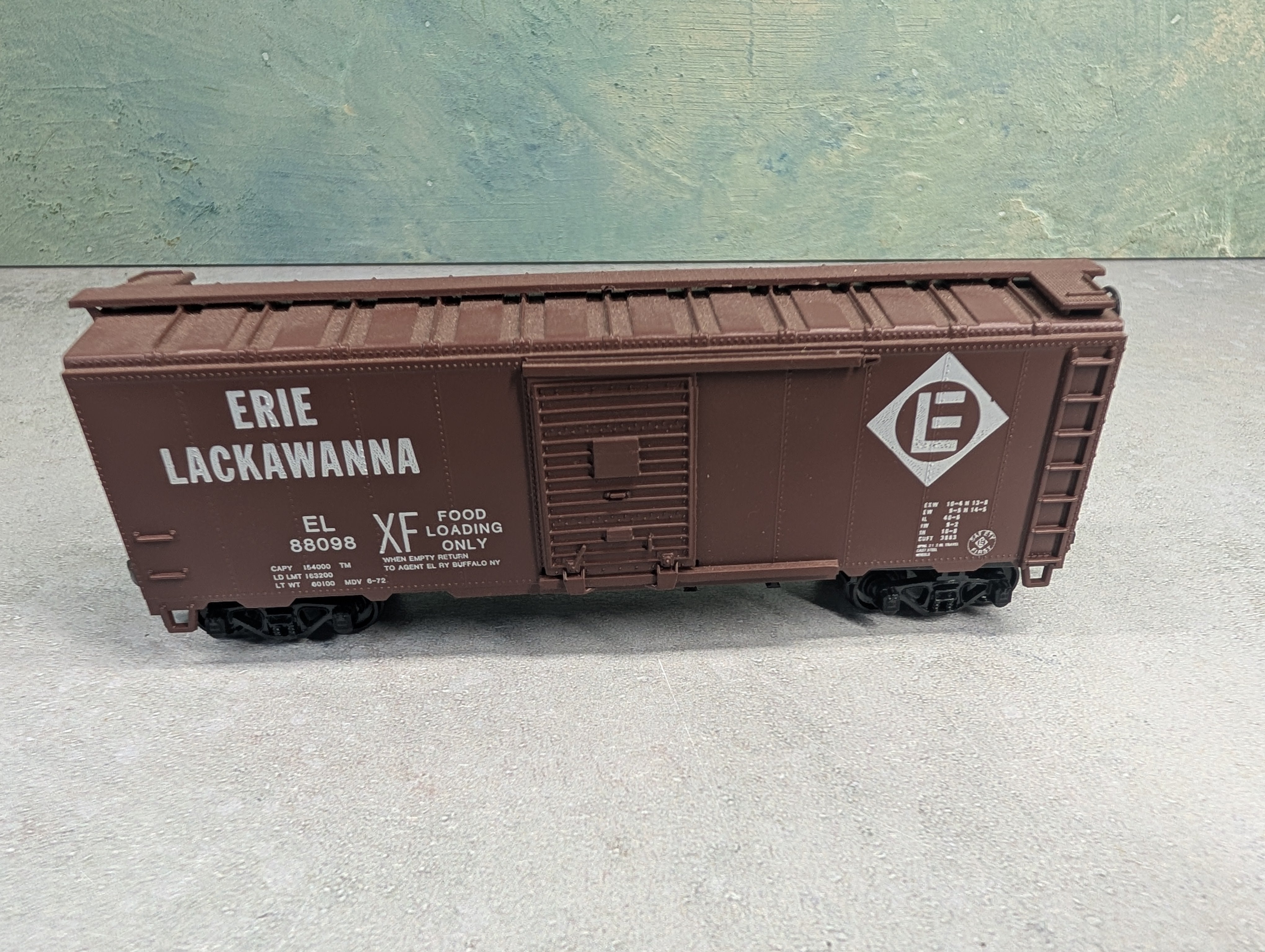 USED Athearn HO Scale 40' Box Car Erie Lackawanna EL #88098