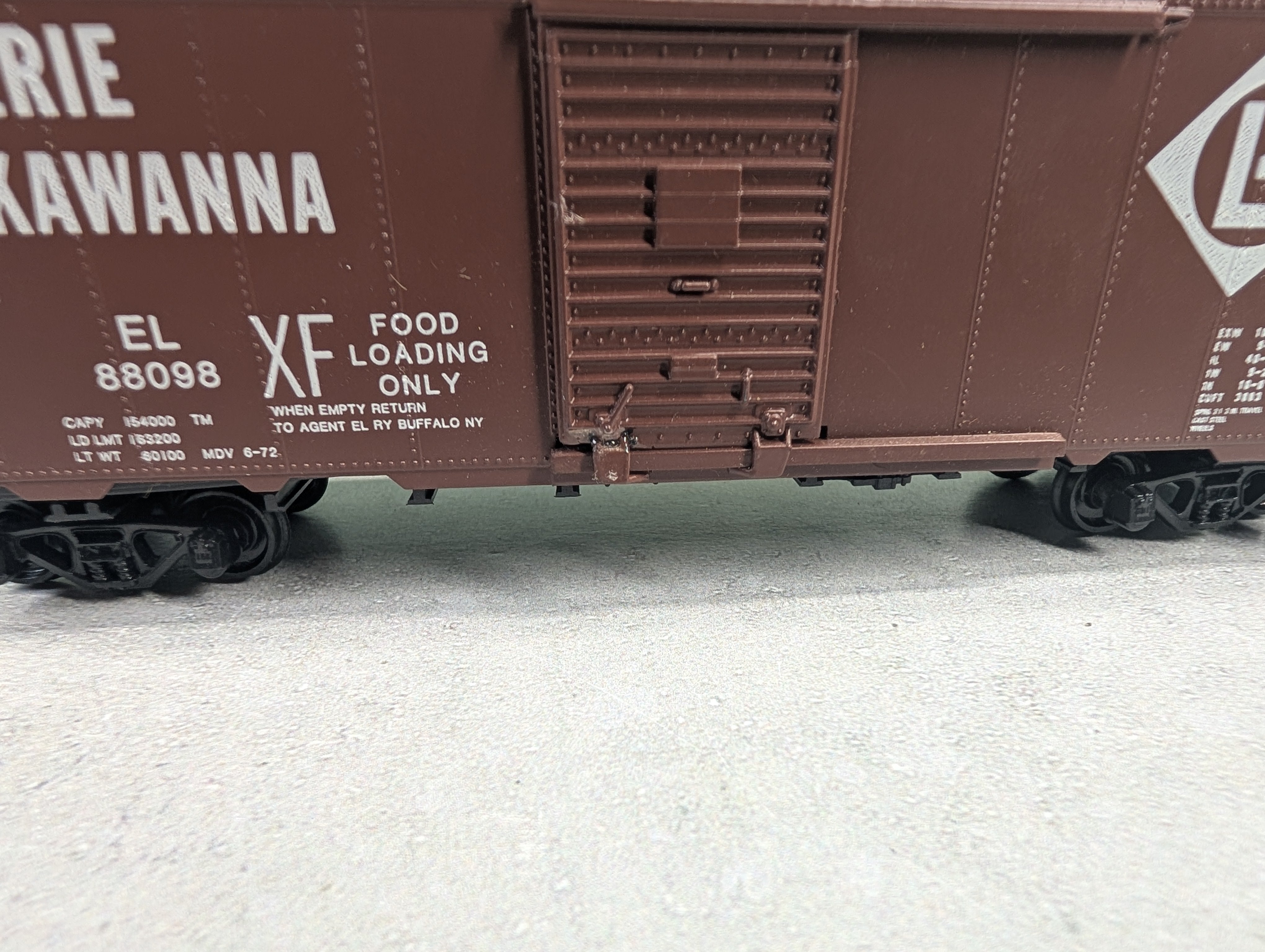 USED Athearn HO Scale 40' Box Car Erie Lackawanna EL #88098