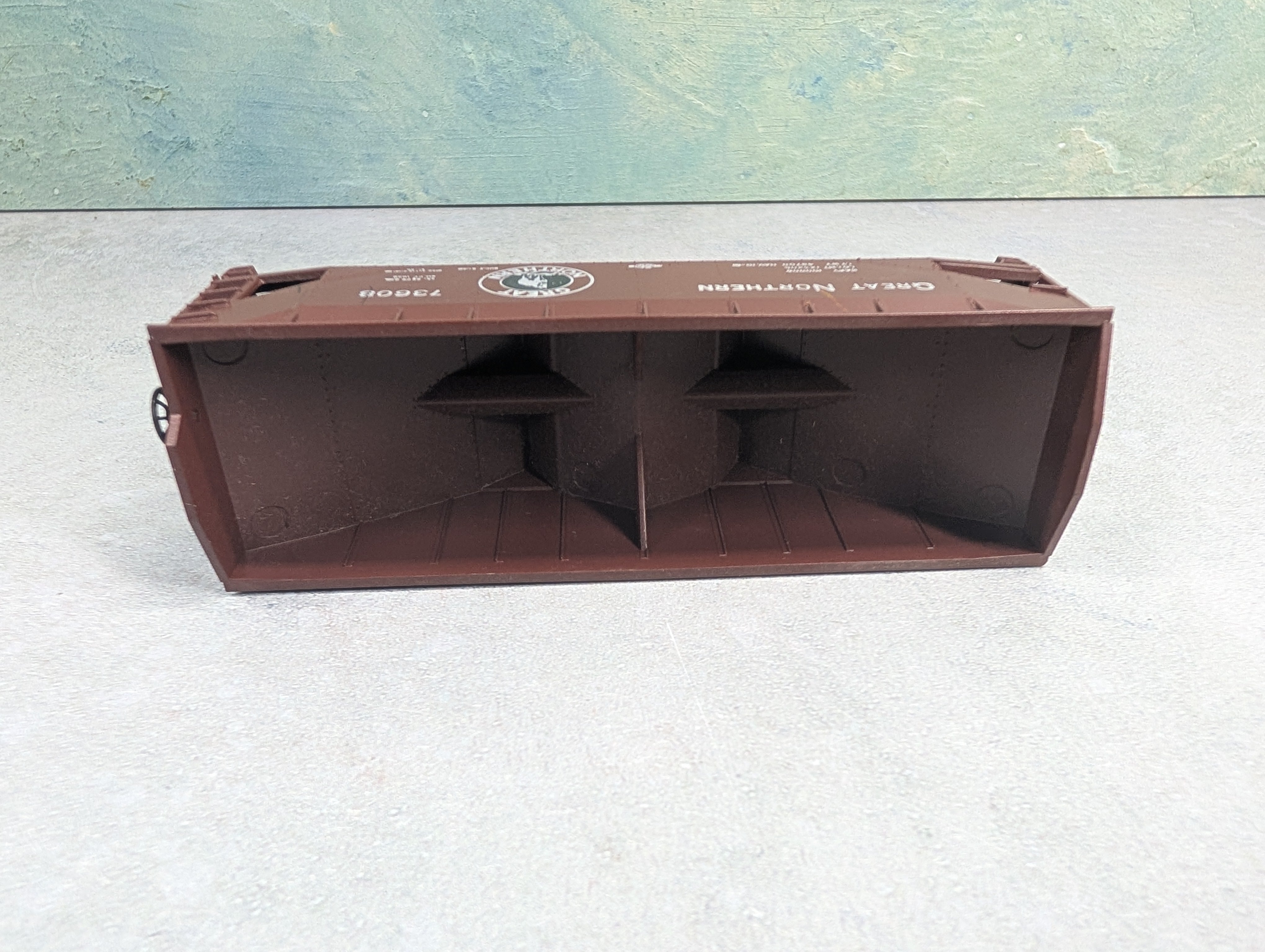 USED Athearn HO Scale 2 Bay Open Hopper Great Northern GN #73608