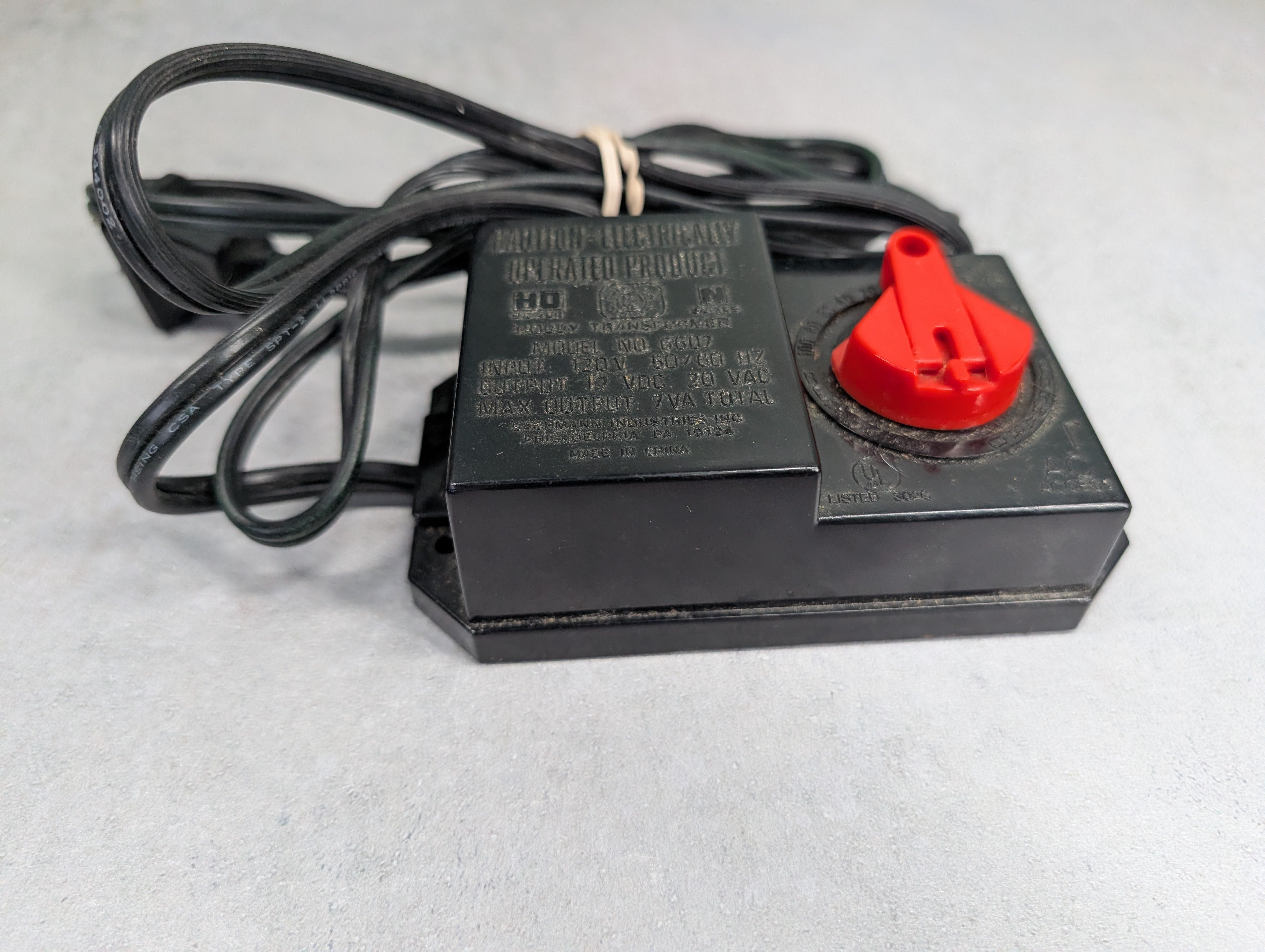 USED Bachmann HO Scale Black DC Hobby Transformer Tested