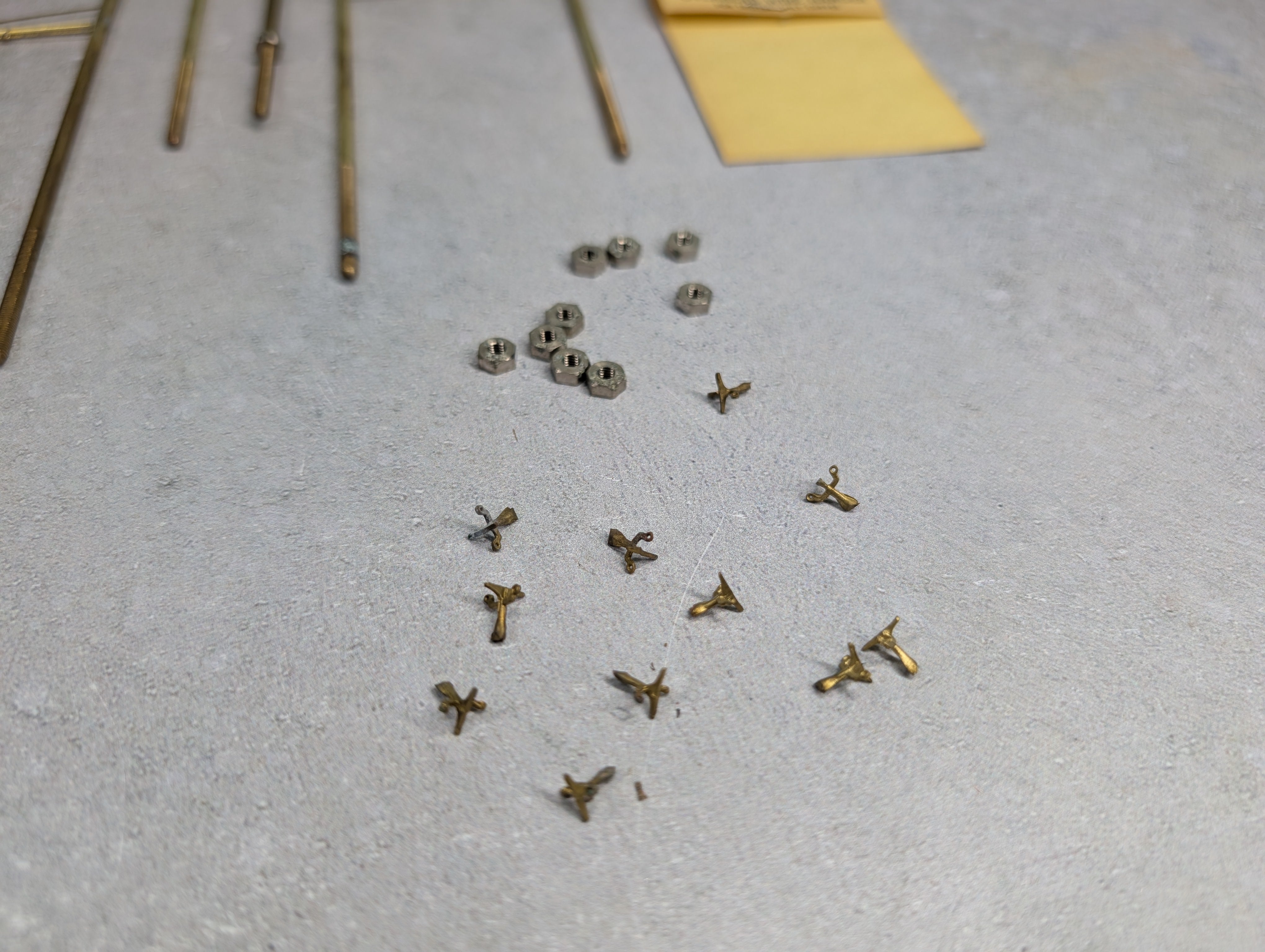 USED Suydam S167 HO Scale Brass Trolley Line Poles & S-166 Overhead Wire Hangers