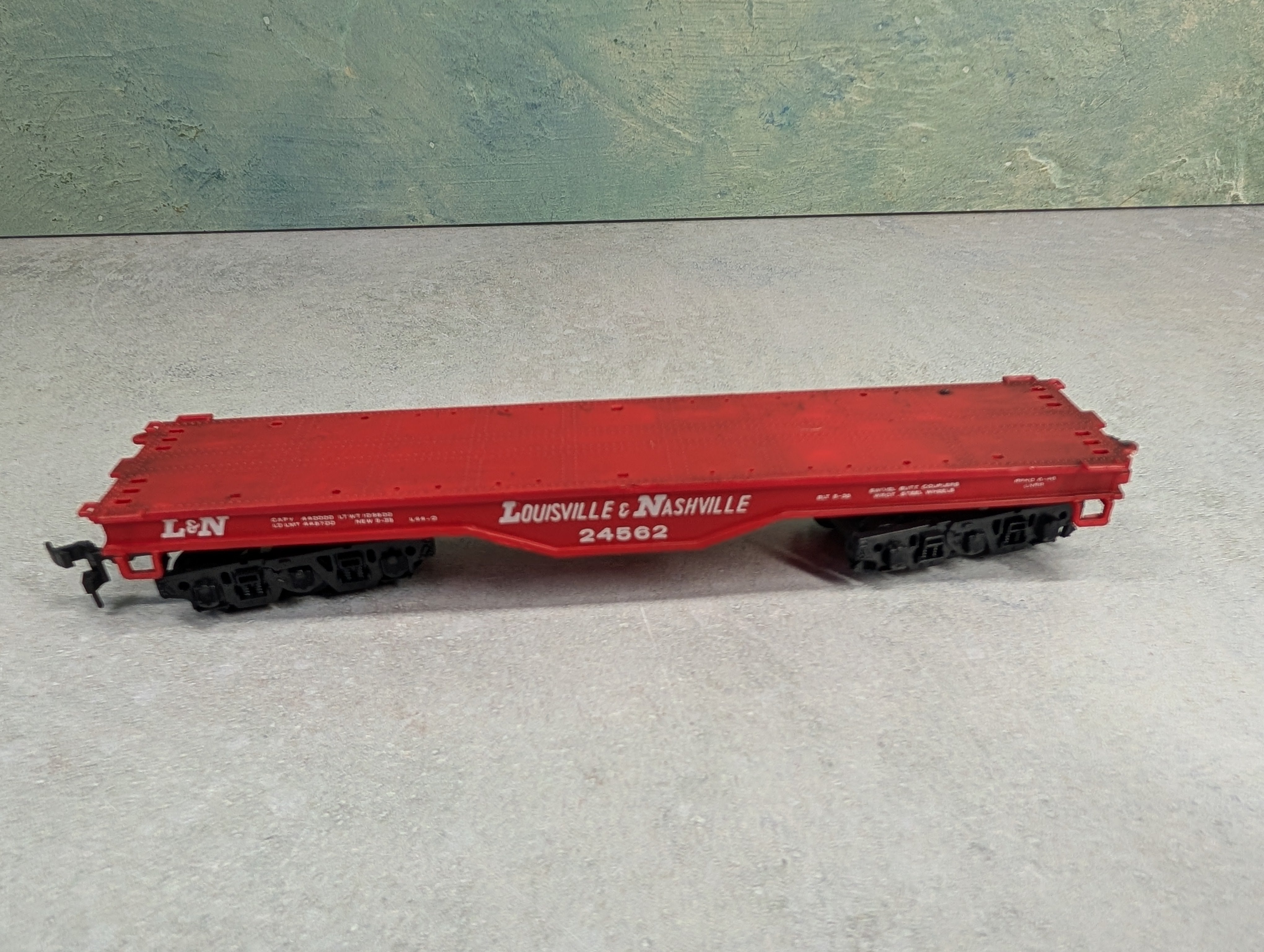 USED Bachmann HO Scale Flat Car Louisville & Nashville L&N #24562
