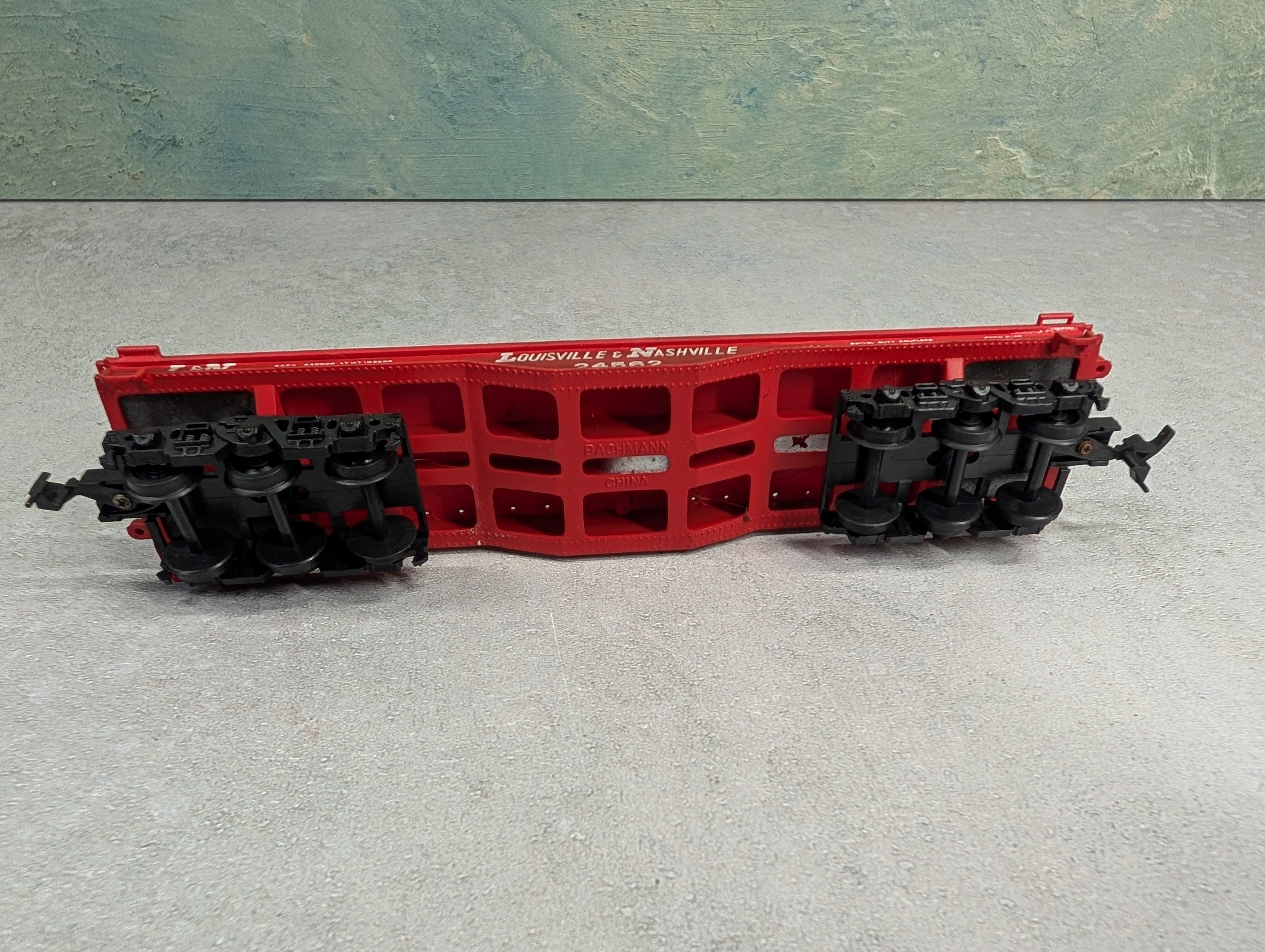 USED Bachmann HO Scale Flat Car Louisville & Nashville L&N #24562