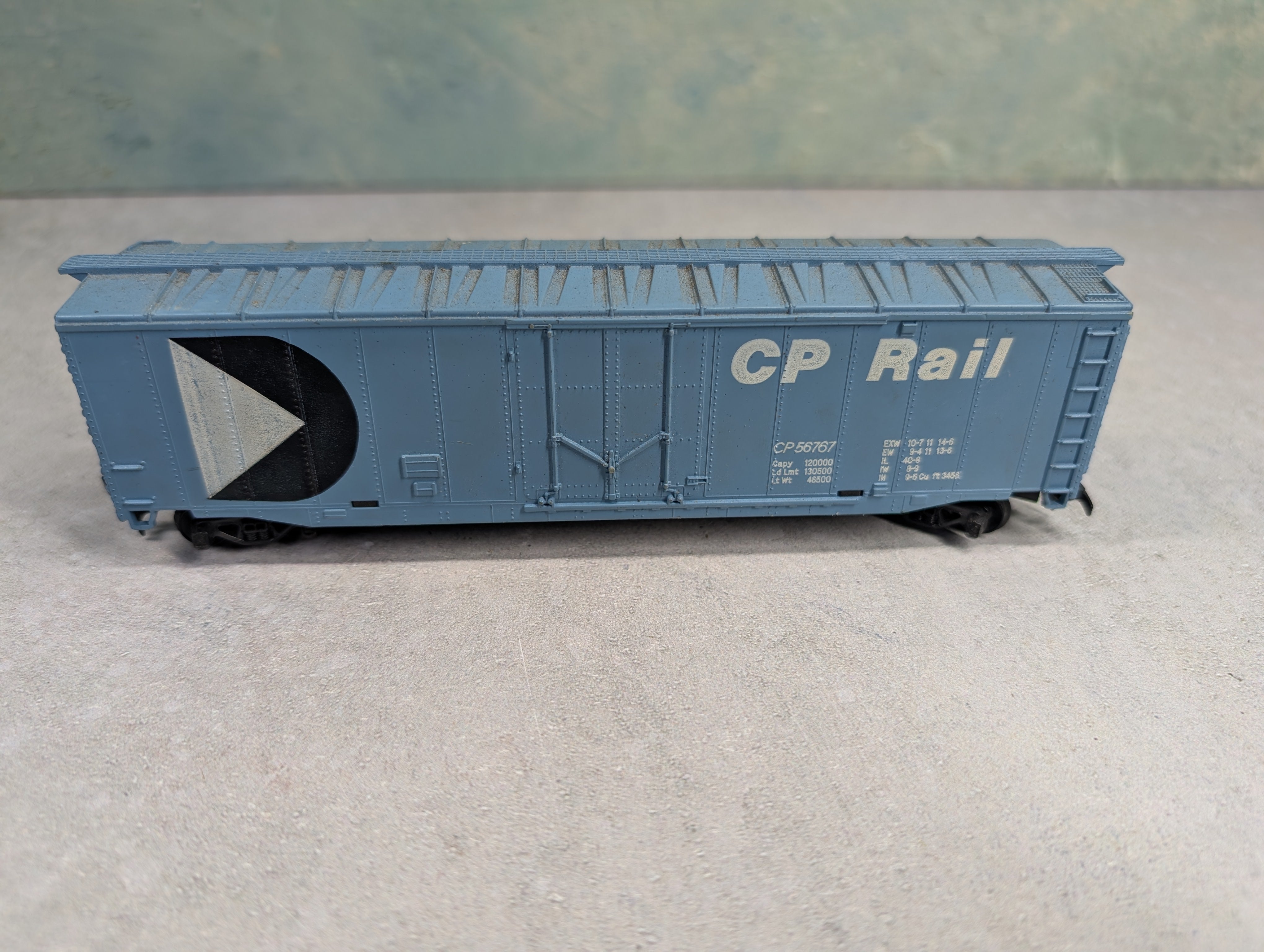 USED Tyco HO Scale 50' Box Car CP Rail CP #56767