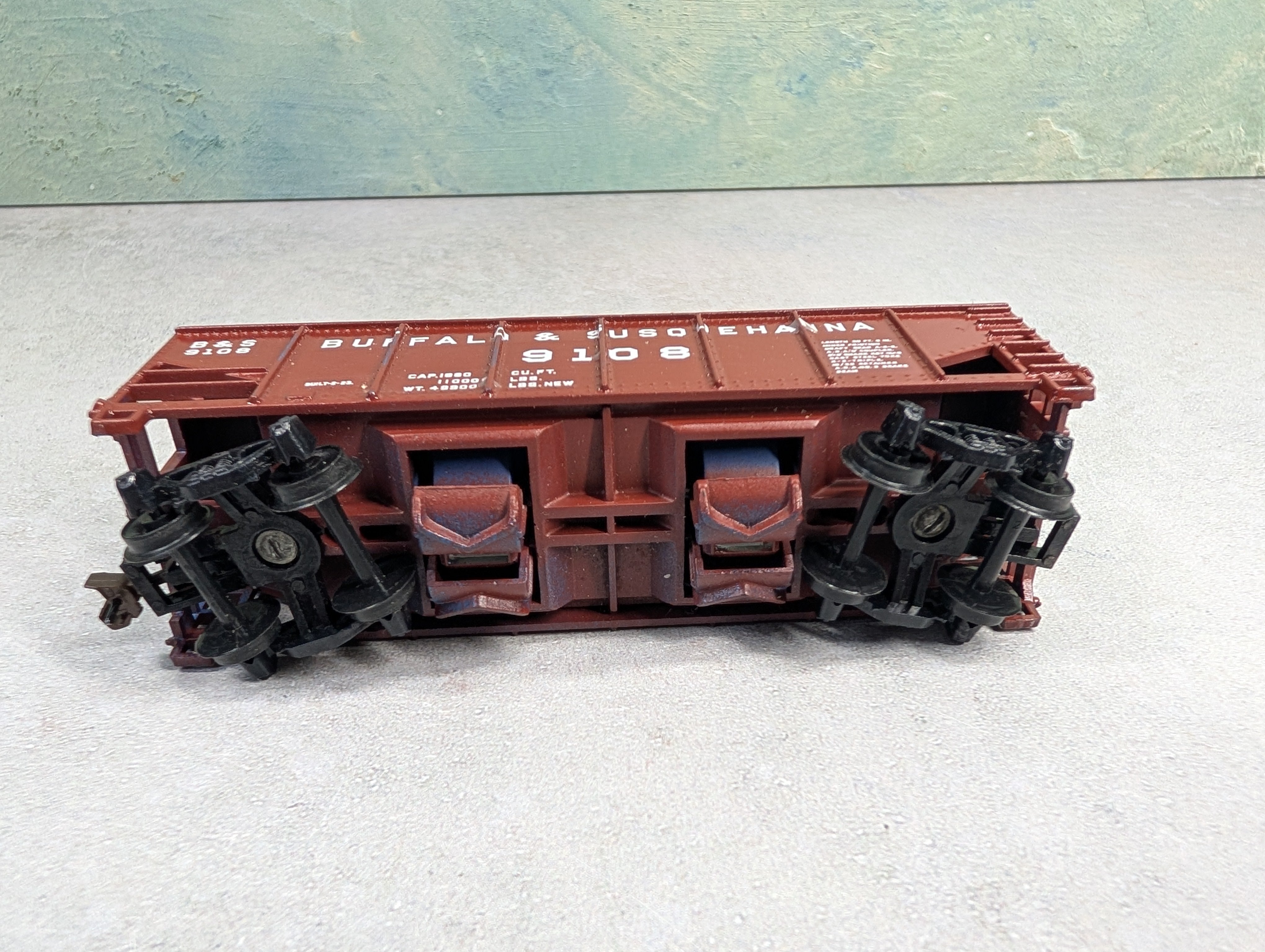 USED HO Scale Operating Hopper Buffalo & Susquehanna B&S #9108 Custom