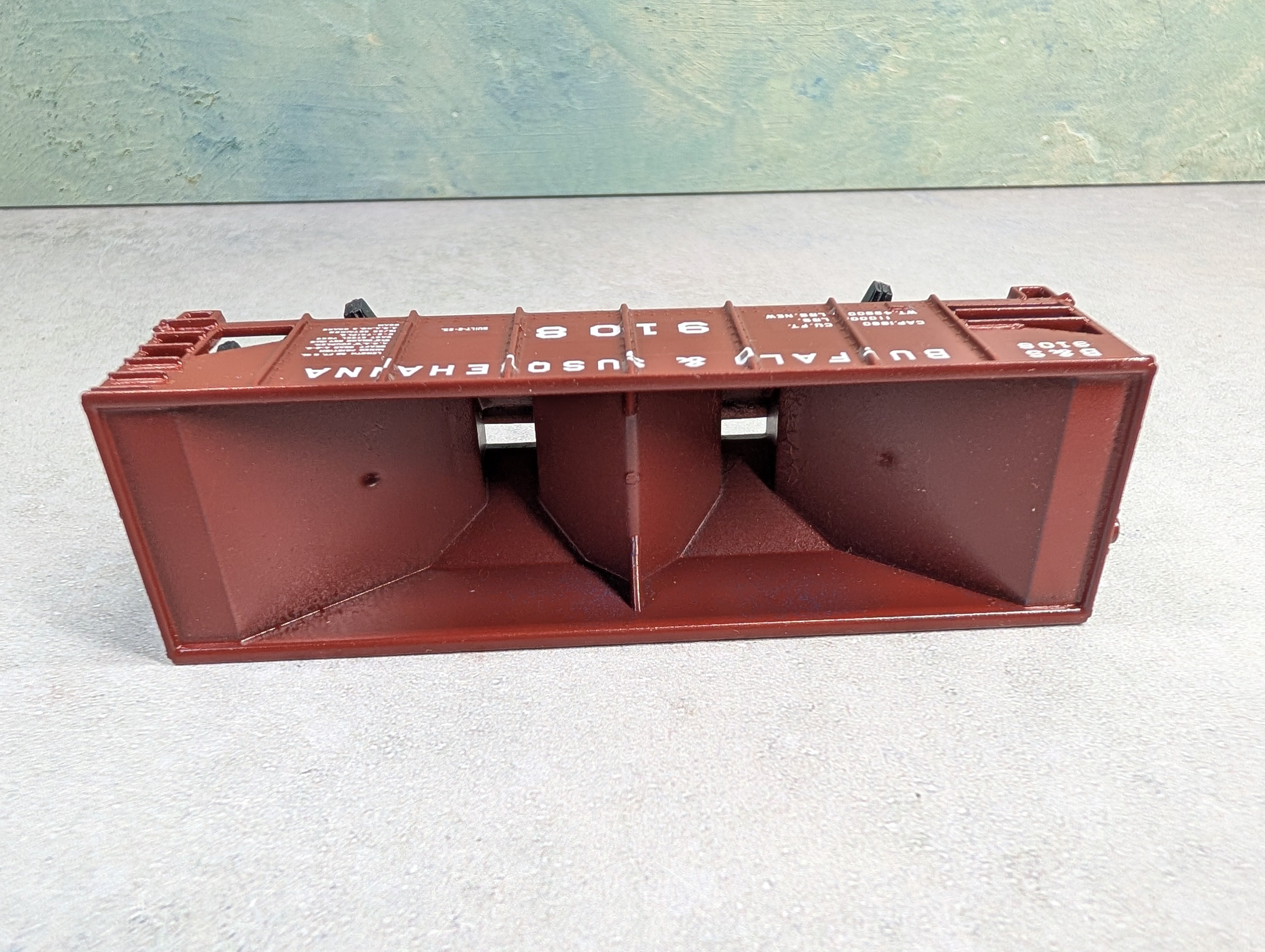 USED HO Scale Operating Hopper Buffalo & Susquehanna B&S #9108 Custom