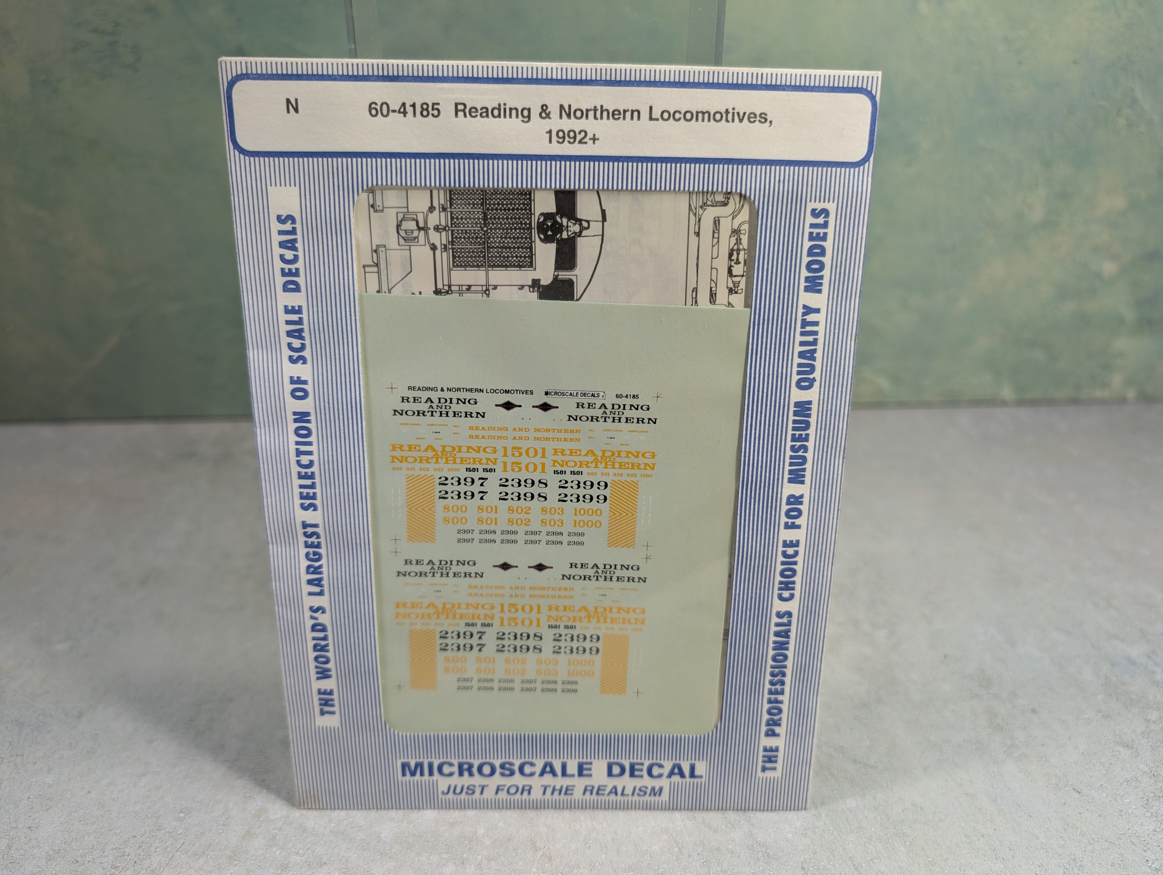 MICROSCALE 60-4185 N Scale Reading & Northern RBMN Locomotives 1992+ Decals