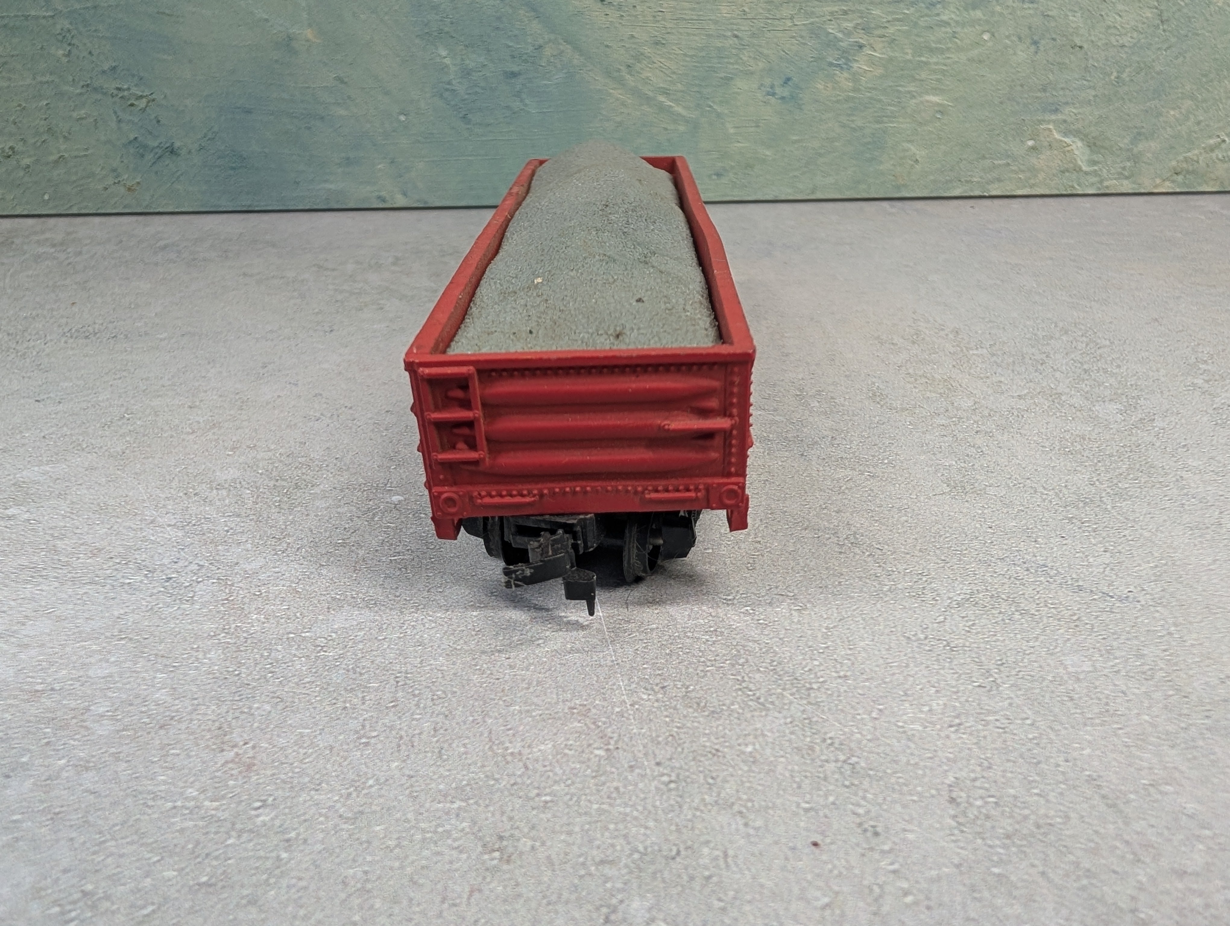 USED AHM HO Scale 40' Flat Car Norfolk Southern Original #7700 w/ Rock Load