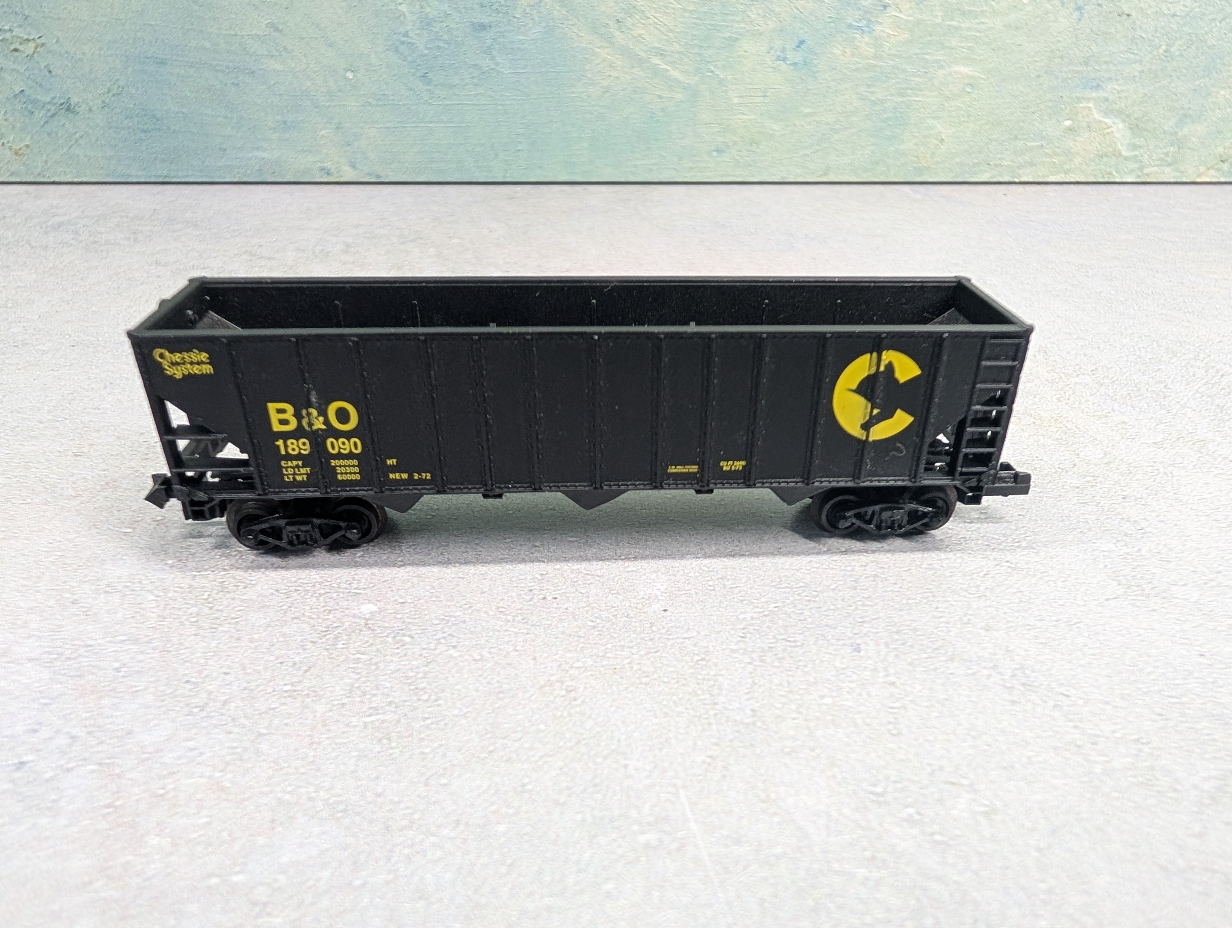 USED Life-Like N Scale 100 Ton Hopper Chessie System B&O #189090