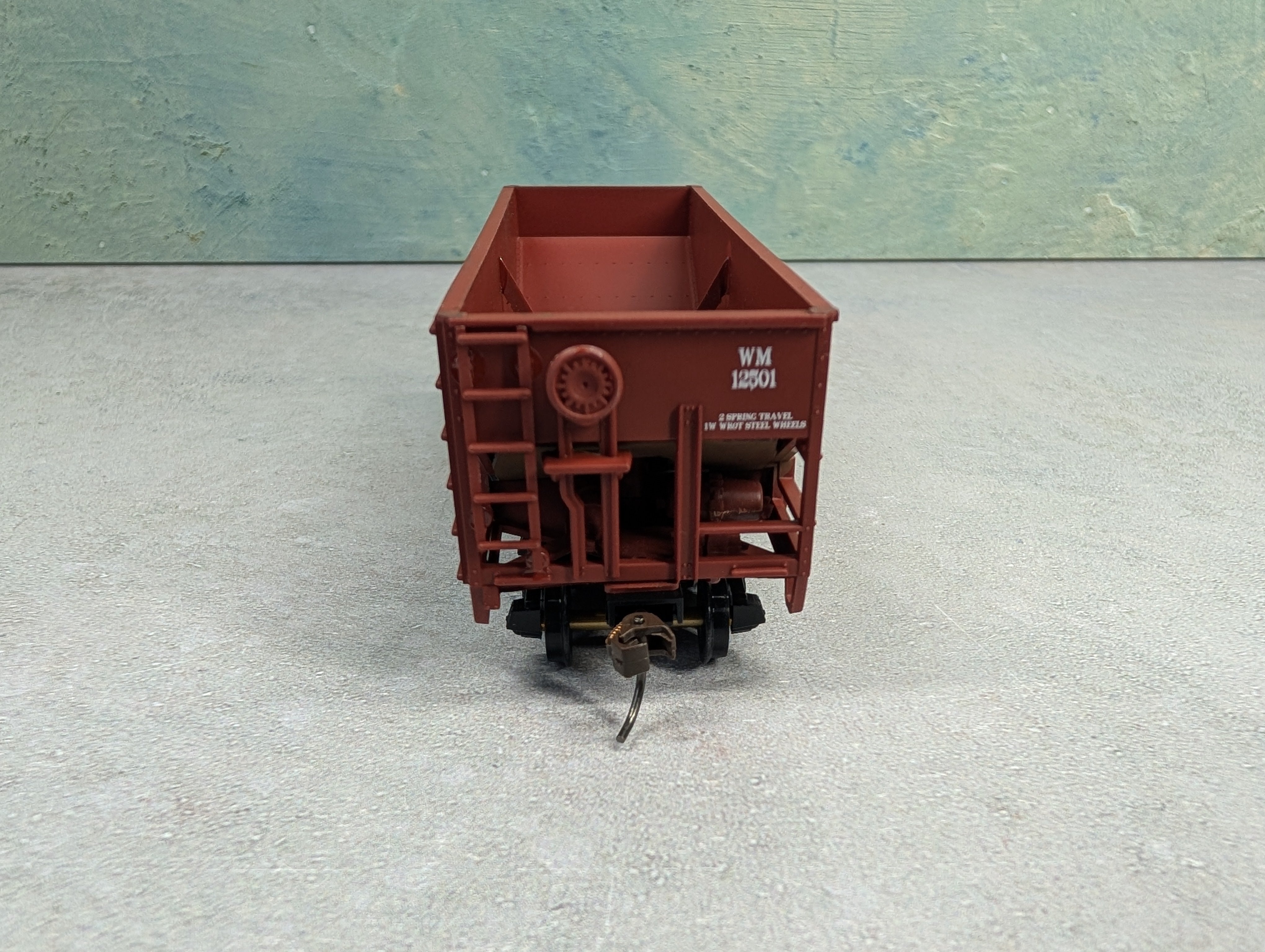 USED Stewart Hobbies HO Scale 2 Bay Open Hopper Western Maryland WM #12501