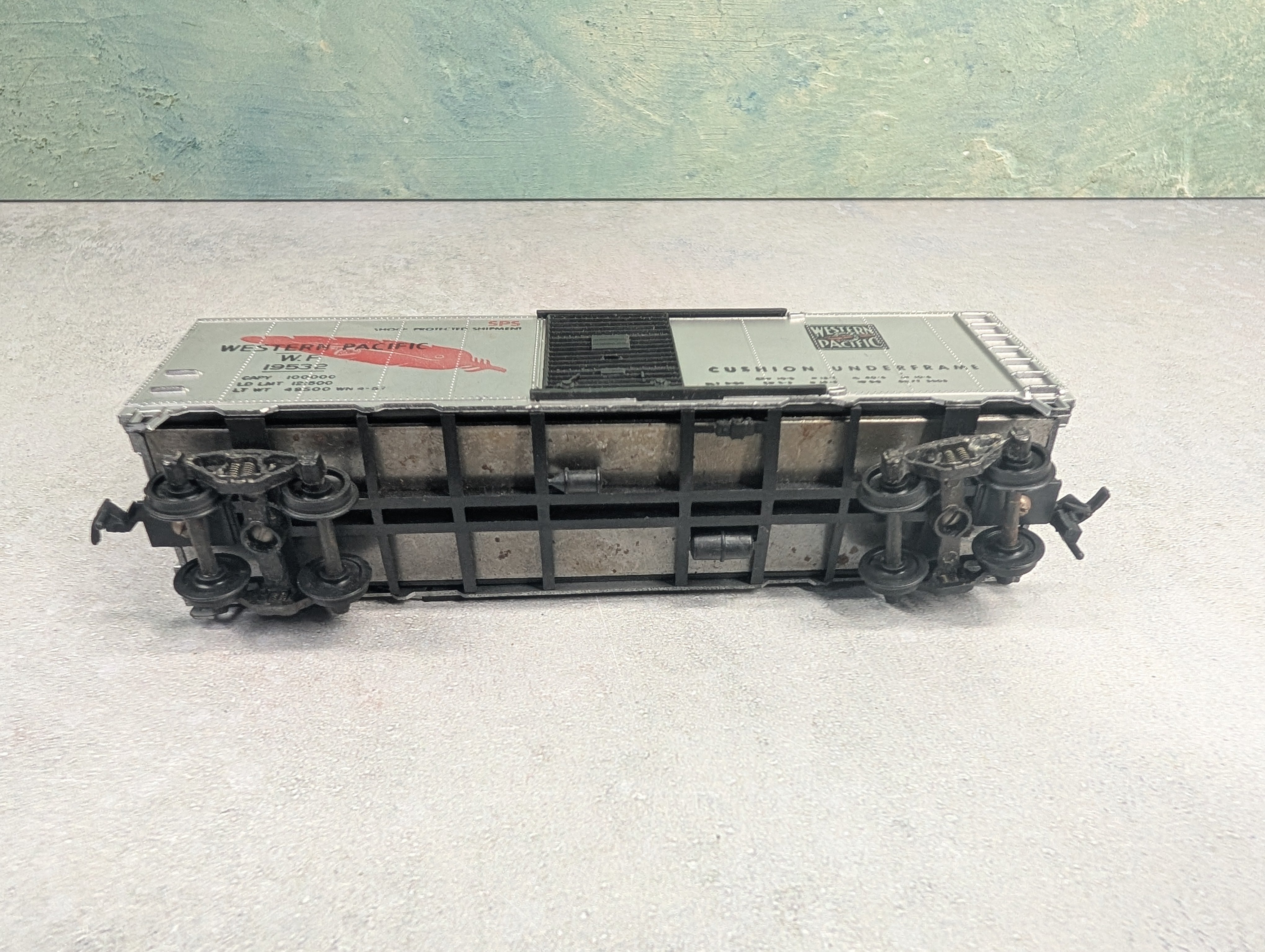 USED Athearn HO Scale 40' Box Car Western Pacific WP #19532