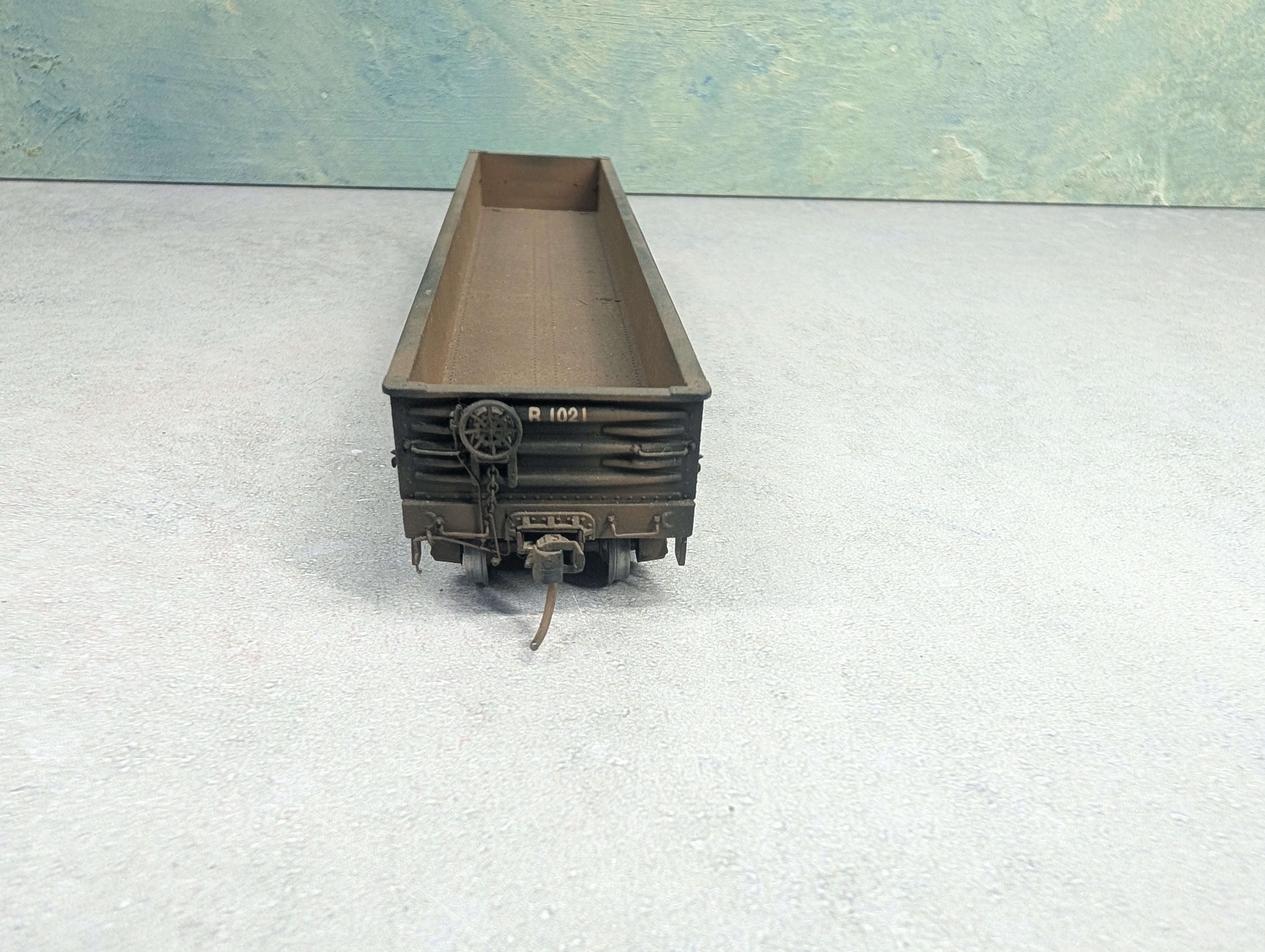 USED HO Scale 49' Gondola Rutland #1021 Weathered