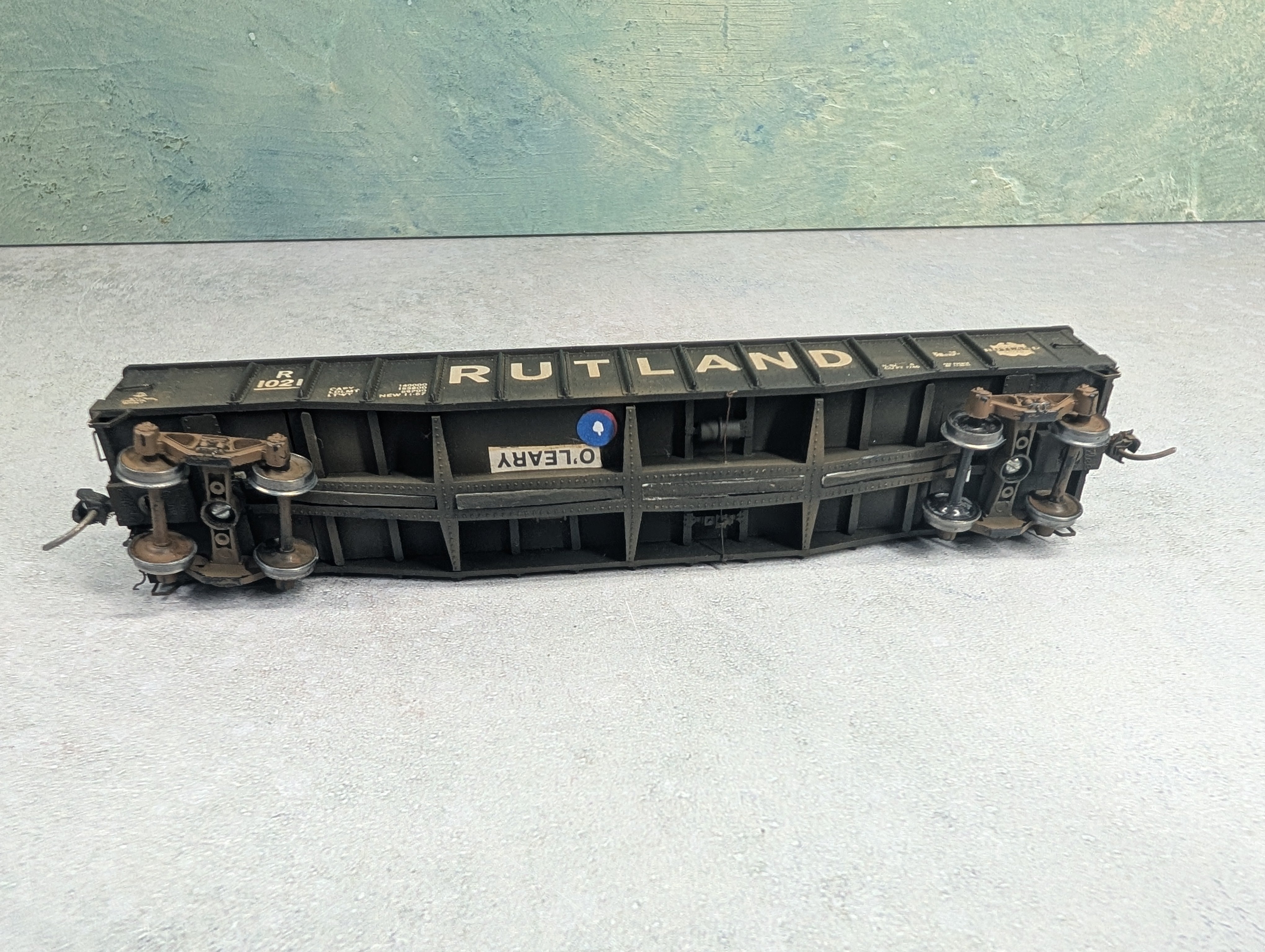 USED HO Scale 49' Gondola Rutland #1021 Weathered