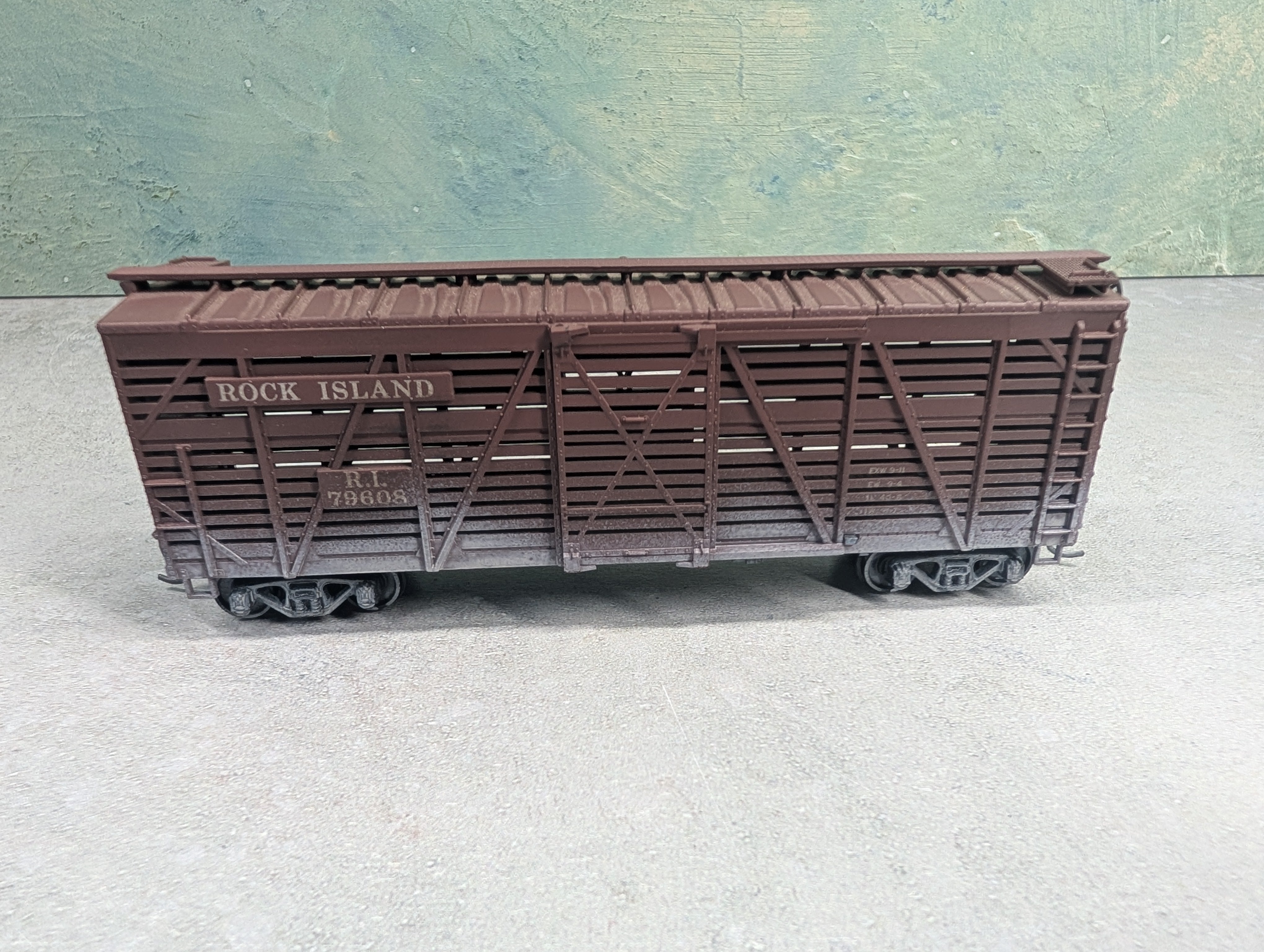 USED Athearn HO Scale Stock Car Rock Island RI #79608 Weathered