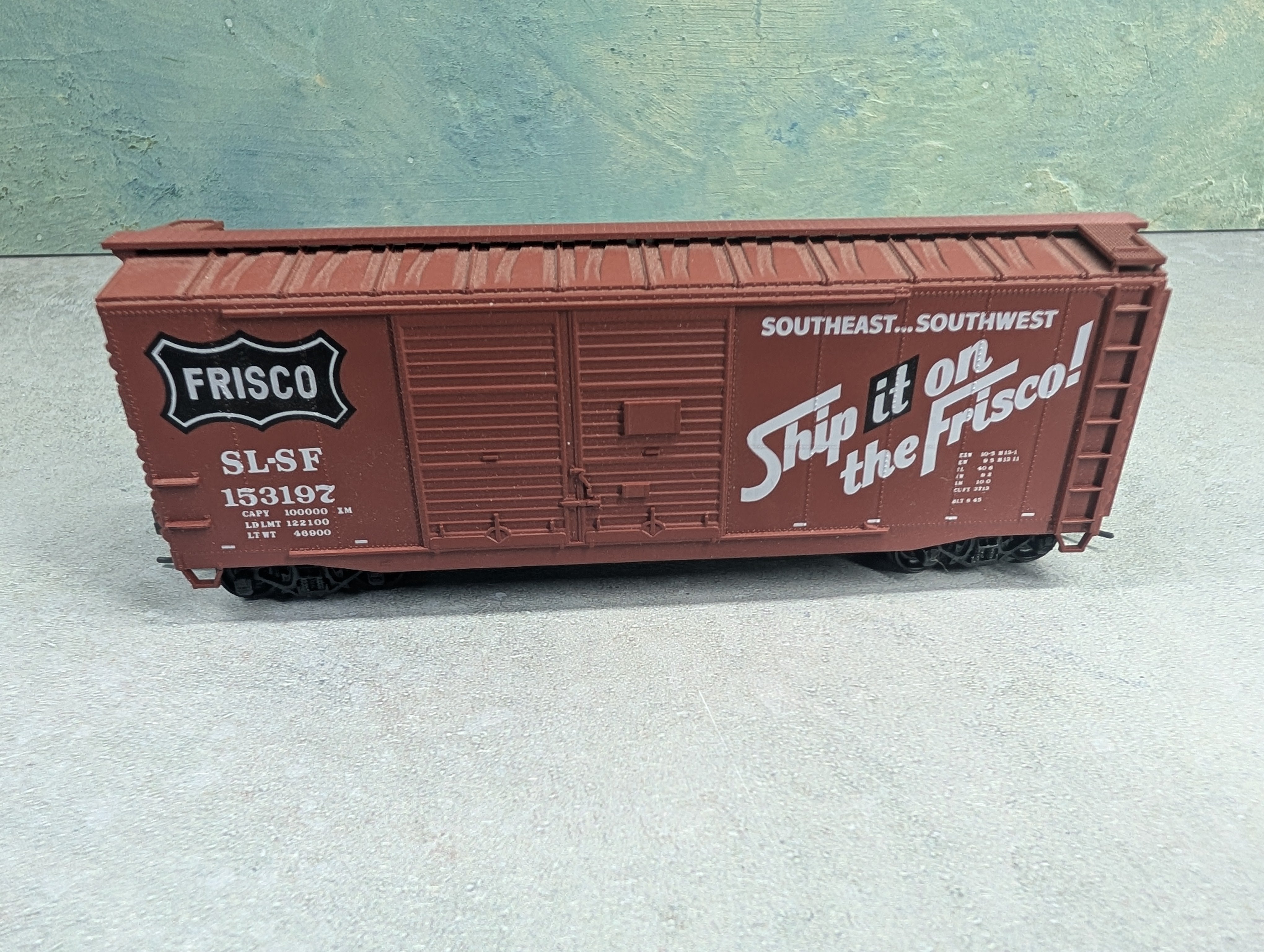 USED Accurail HO Scale 40' DD Box Car Frisco SLSF #153197