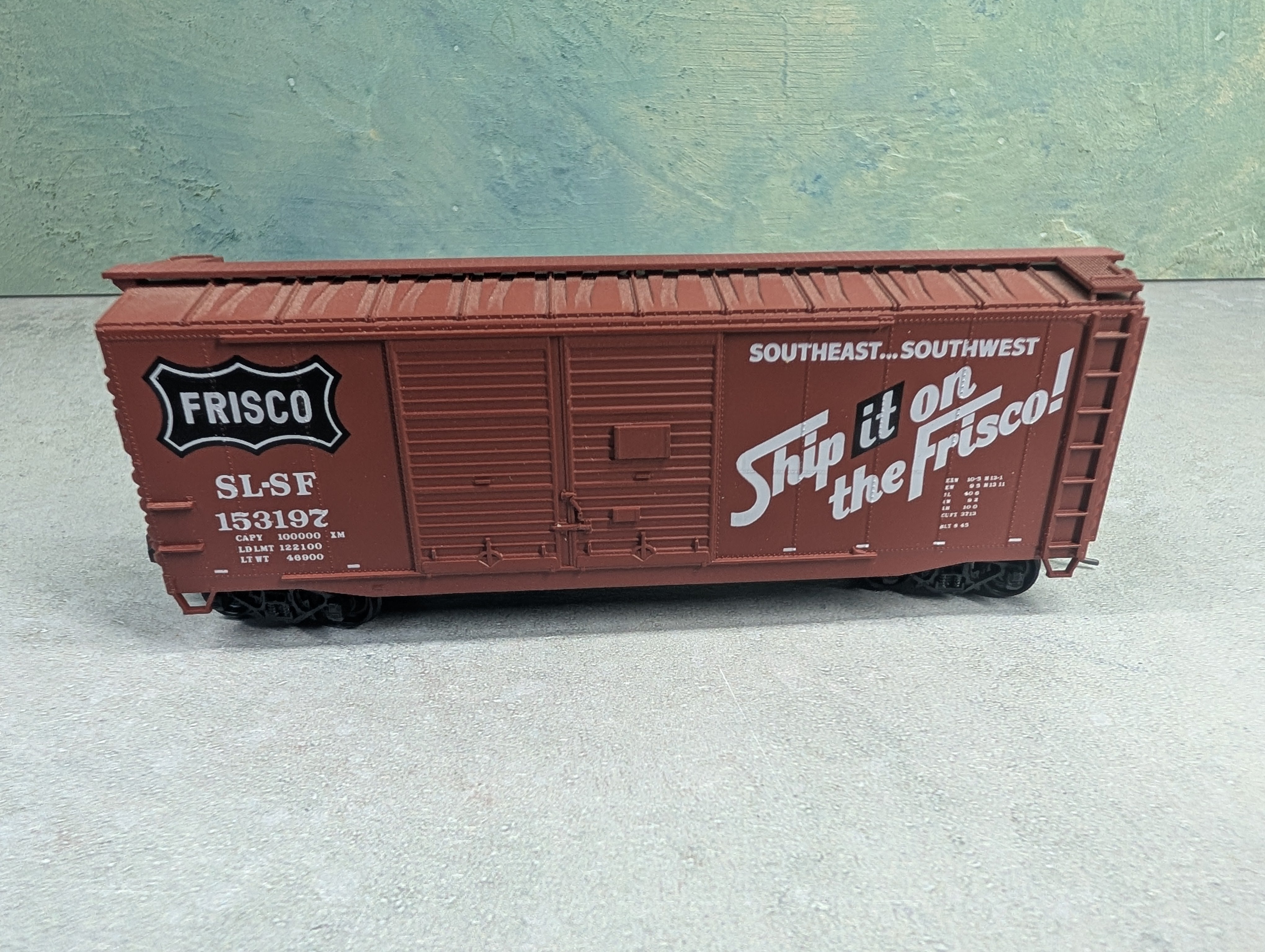 USED Accurail HO Scale 40' DD Box Car Frisco SLSF #153197