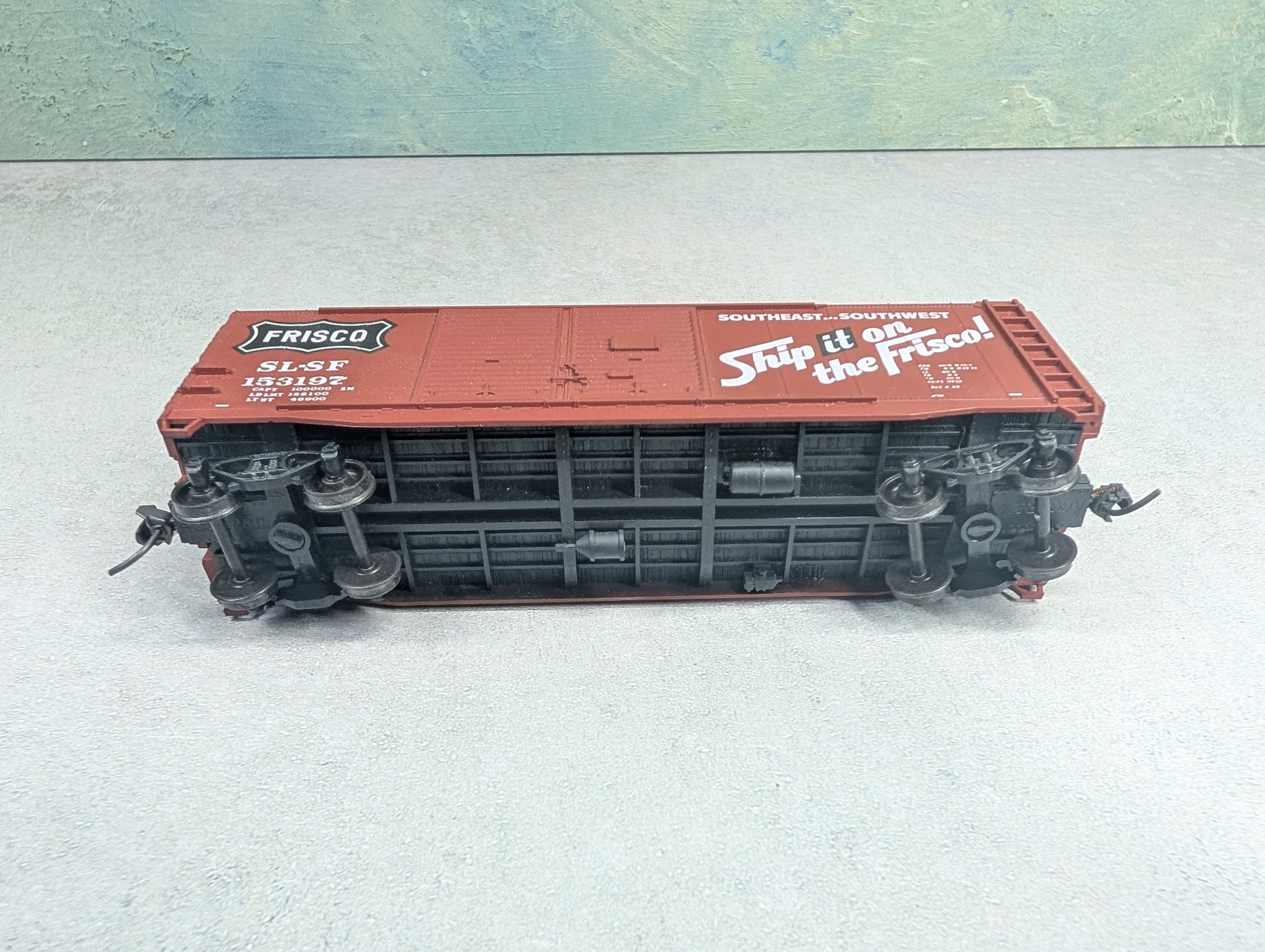 USED Accurail HO Scale 40' DD Box Car Frisco SLSF #153197