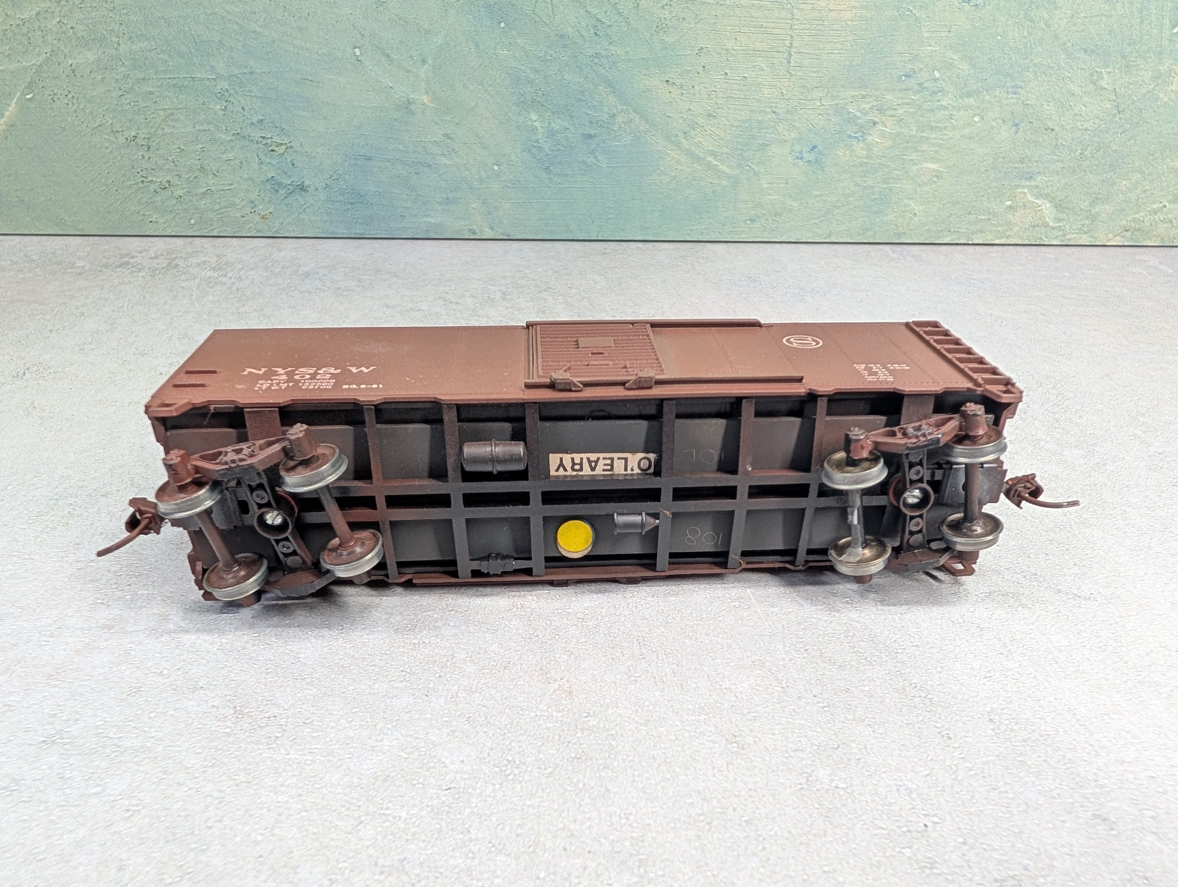 USED Athearn HO Scale 40' Box Car New York, Susquehanna and Western NYS&W #402 Weathered