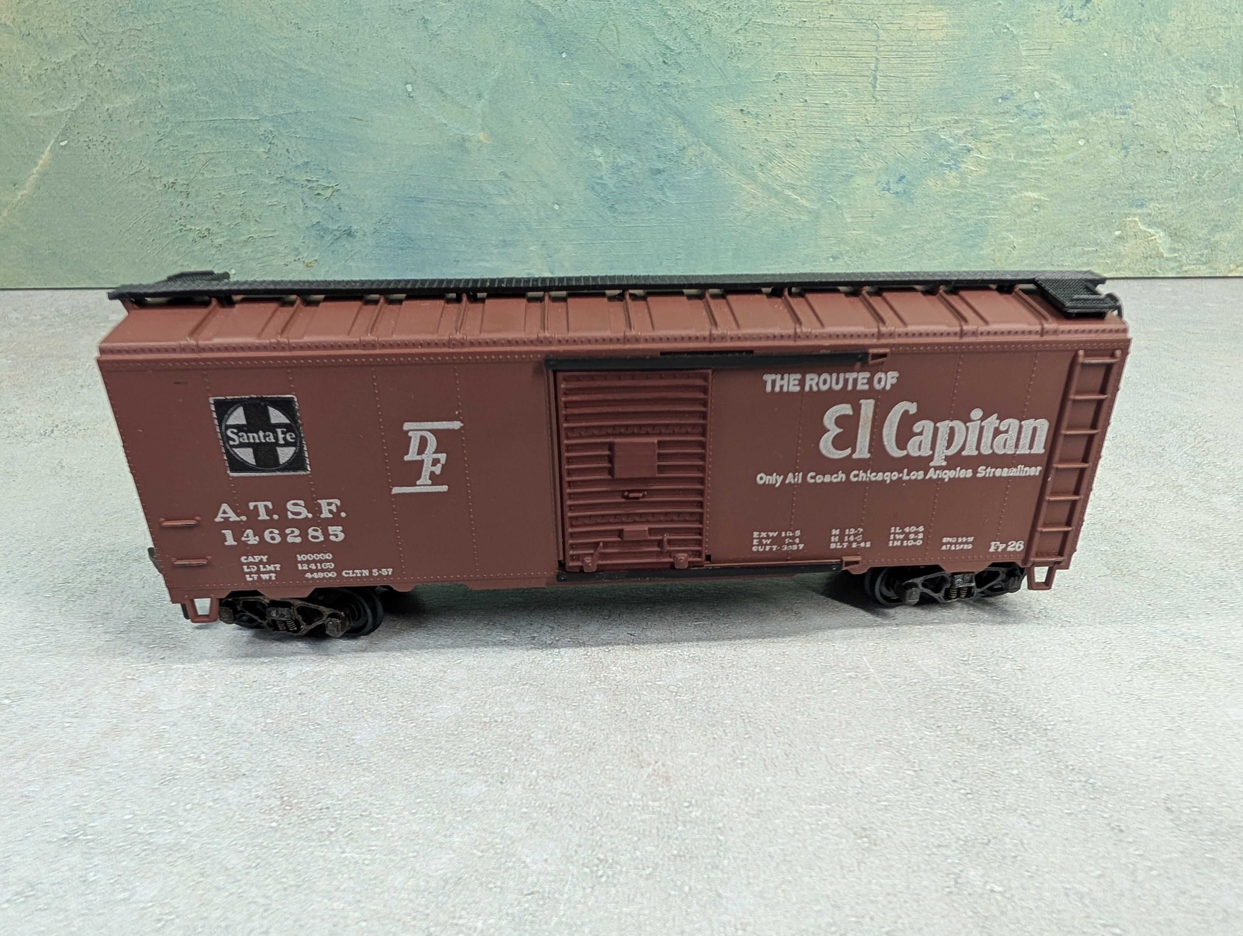 USED Athearn HO Scale 40' Box Car Santa Fe ATSF #146285 El Capitan