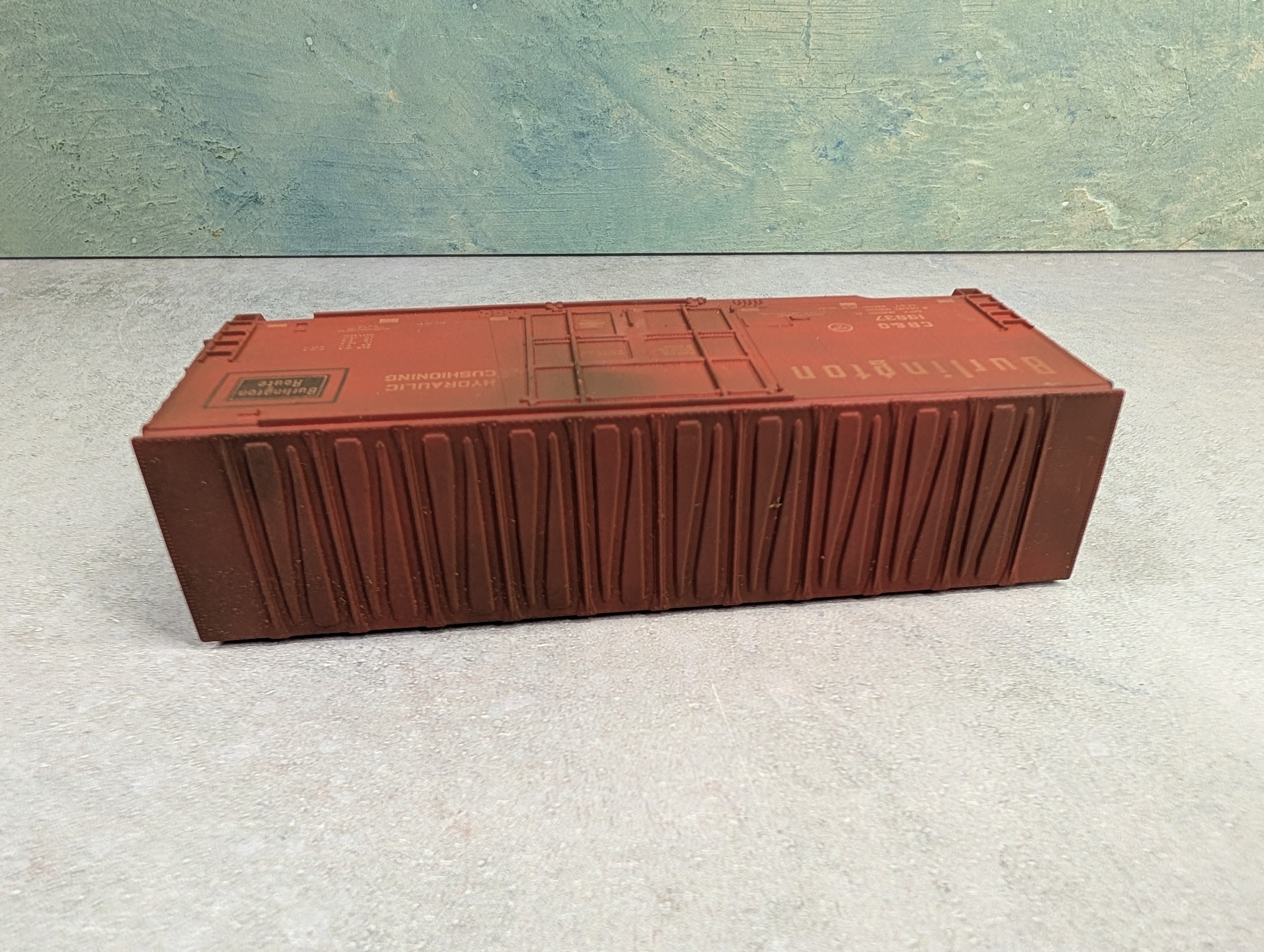 USED Athearn HO Scale HI-Cube Box Car Burlington CB&Q #19837 Weathered