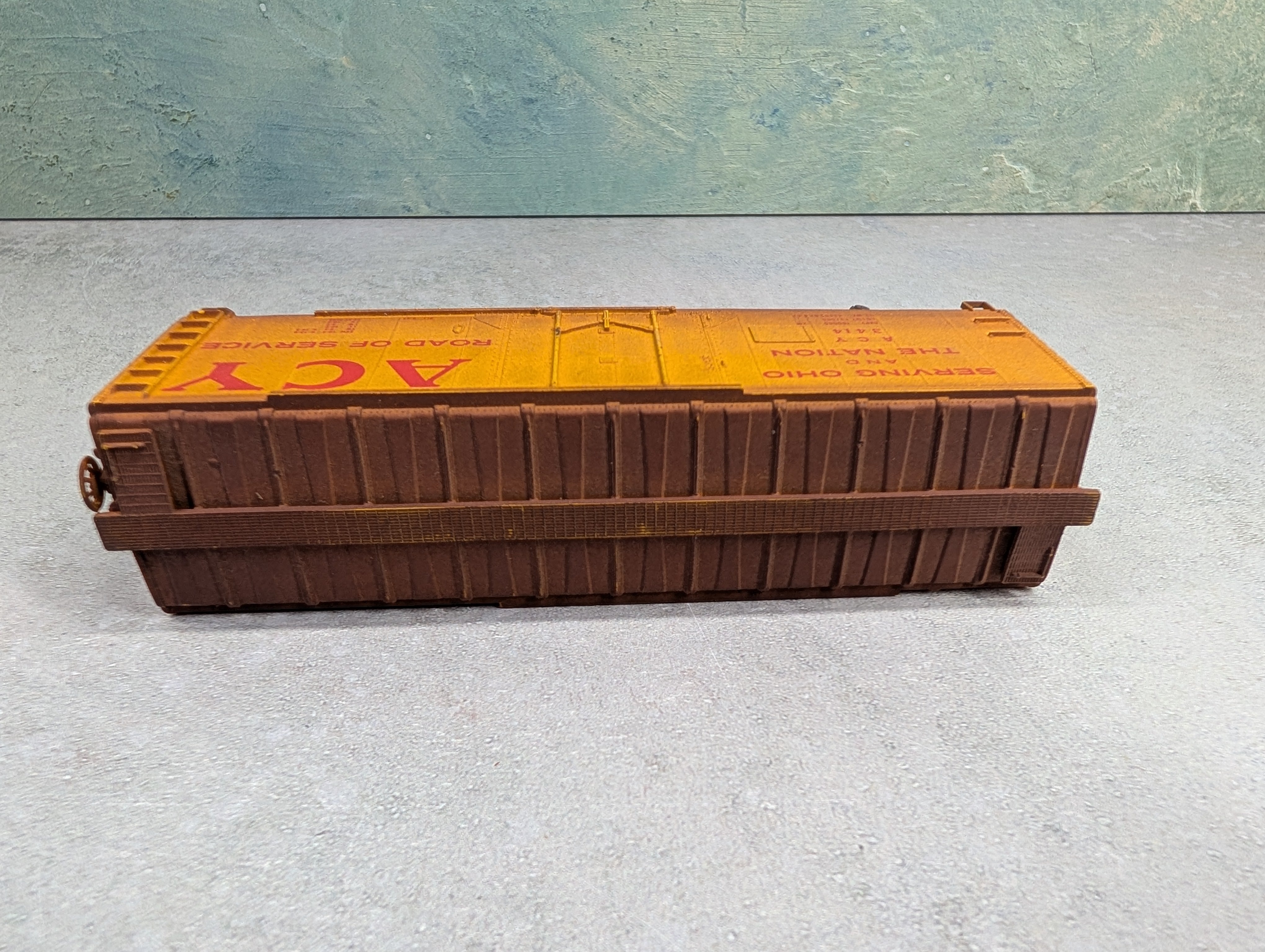 USED HO Scale 40' Box Car ACY #3414 Weathered