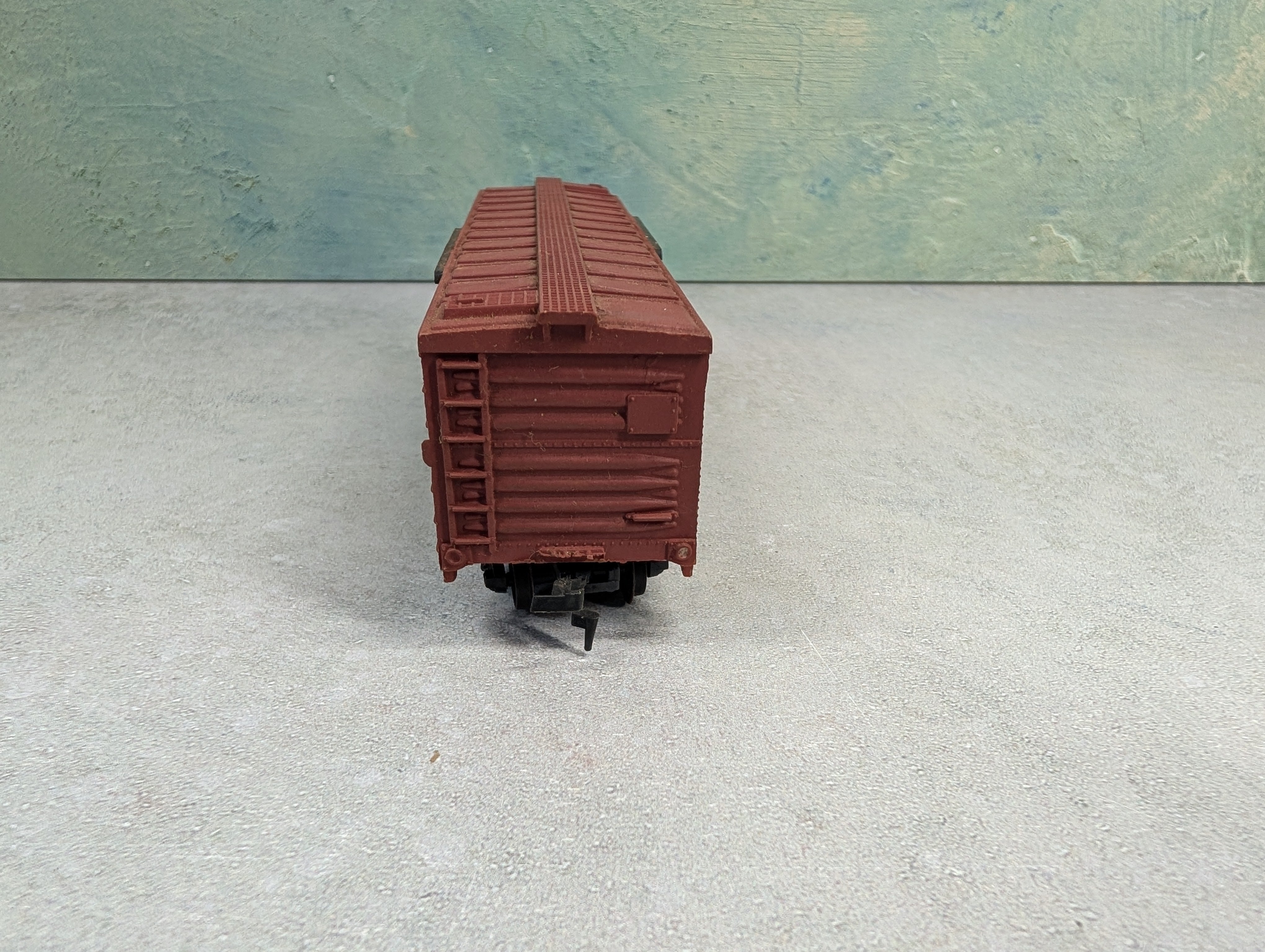 USED Life-Like HO Scale 40' Wooden Box Car Santa Fe ATSF #1289057