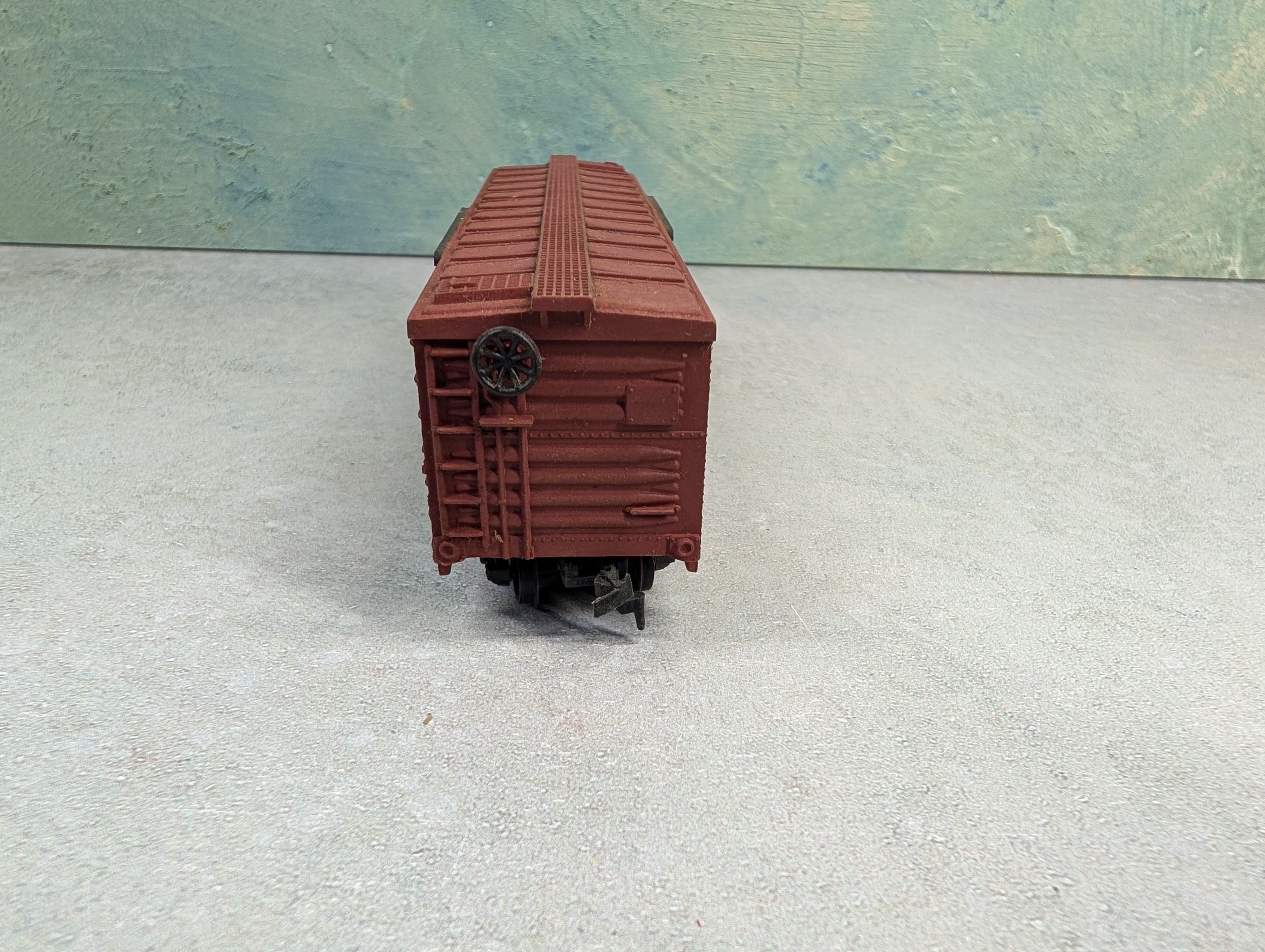 USED Life-Like HO Scale 40' Wooden Box Car Santa Fe ATSF #1289057