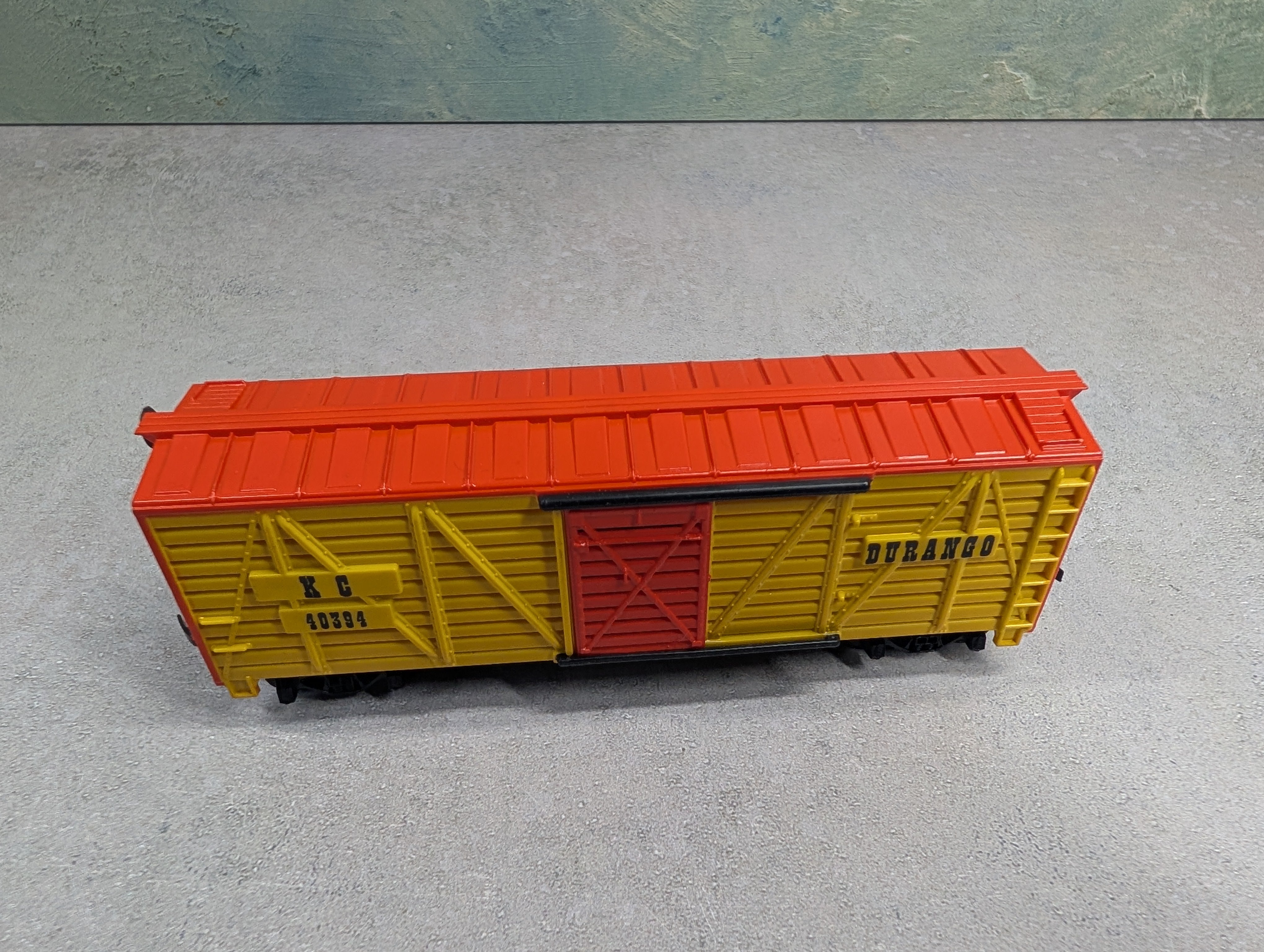 USED Tyco HO Scale 40' Cattle Stock Car Durango KC #40394