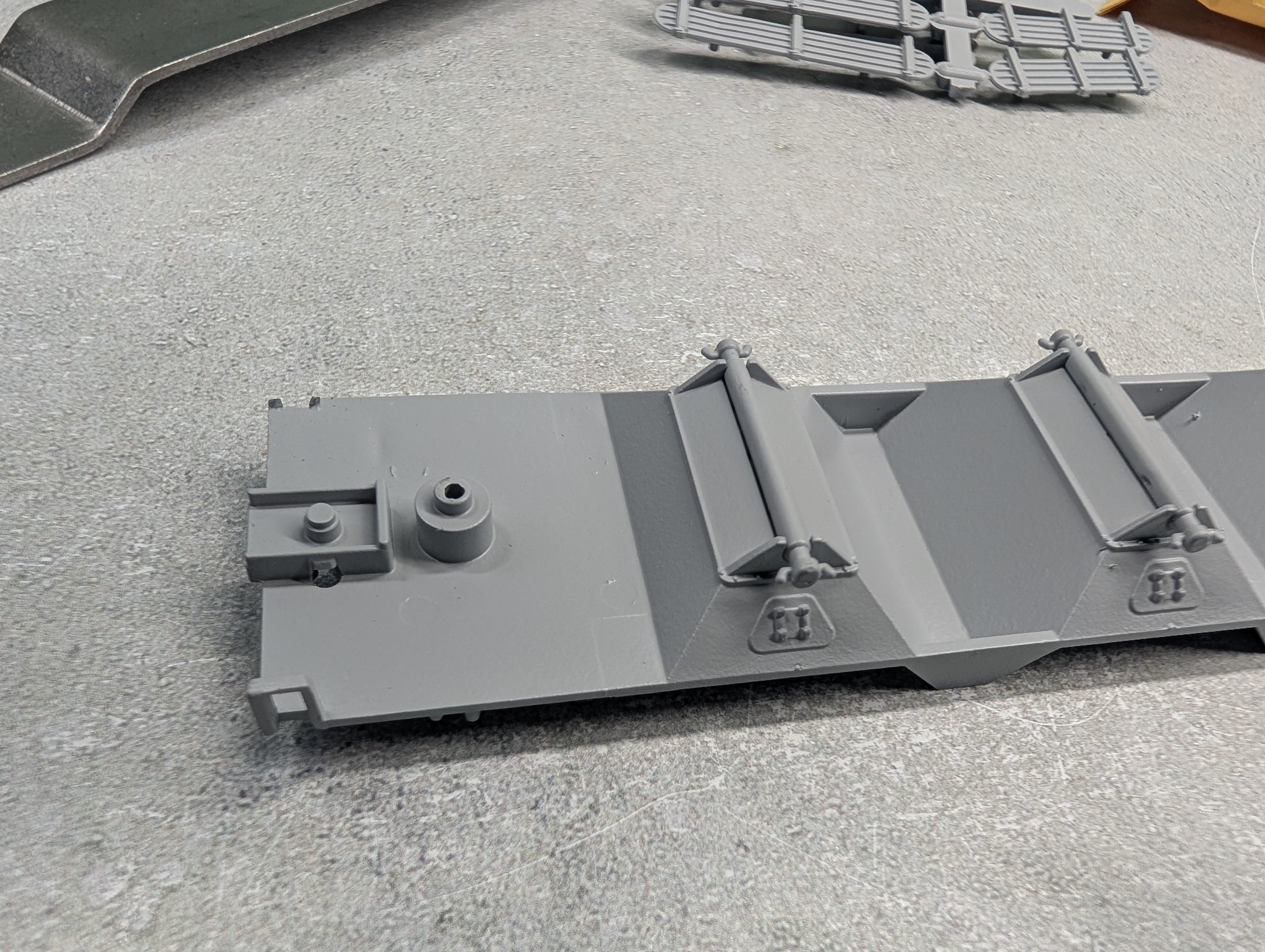 USED Athearn 1999 HO Scale 55' ACF Center-Flow Hopper Temple Gypsum ACFX #64288 Bev-Bel KIT