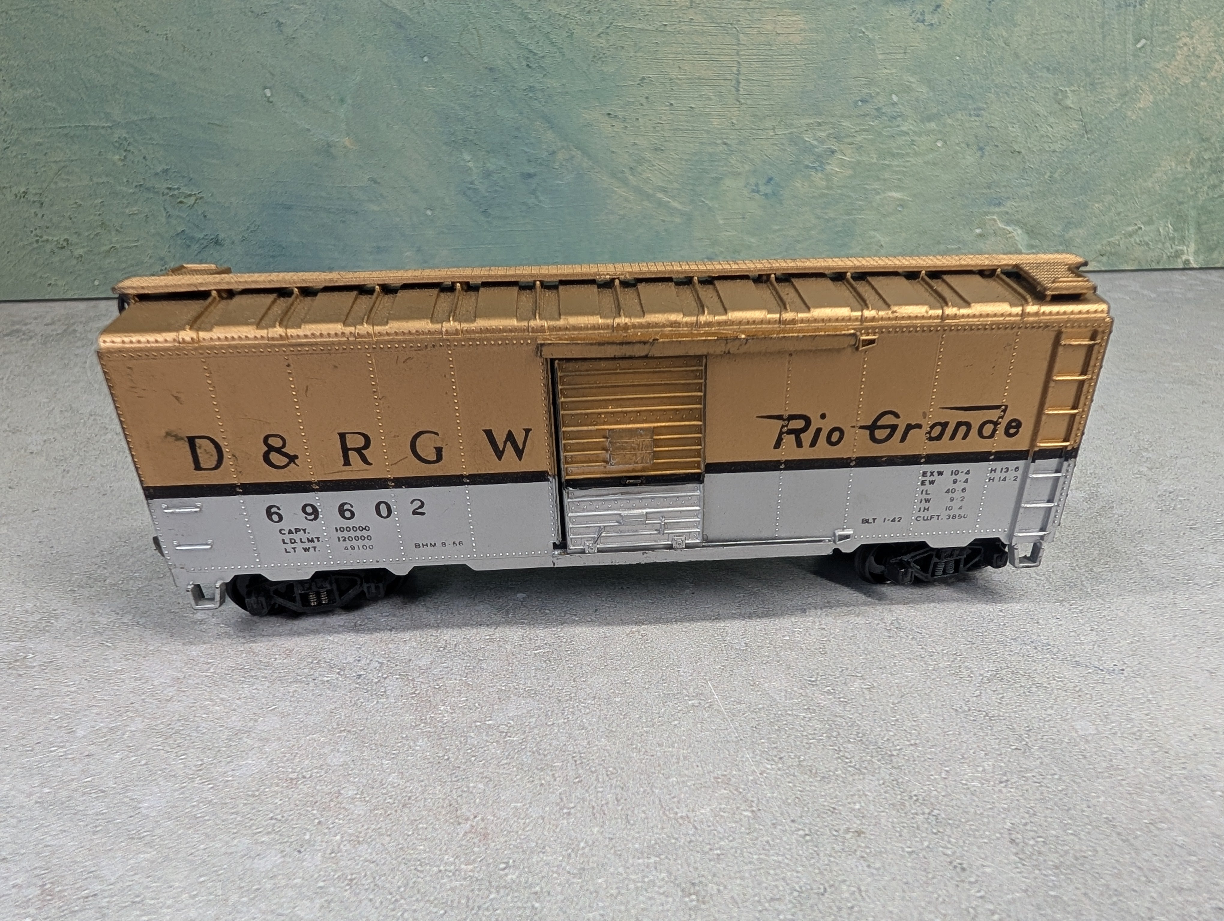 USED Hotco HO Scale 40' Box Car Rio Grande D&RGW #69602