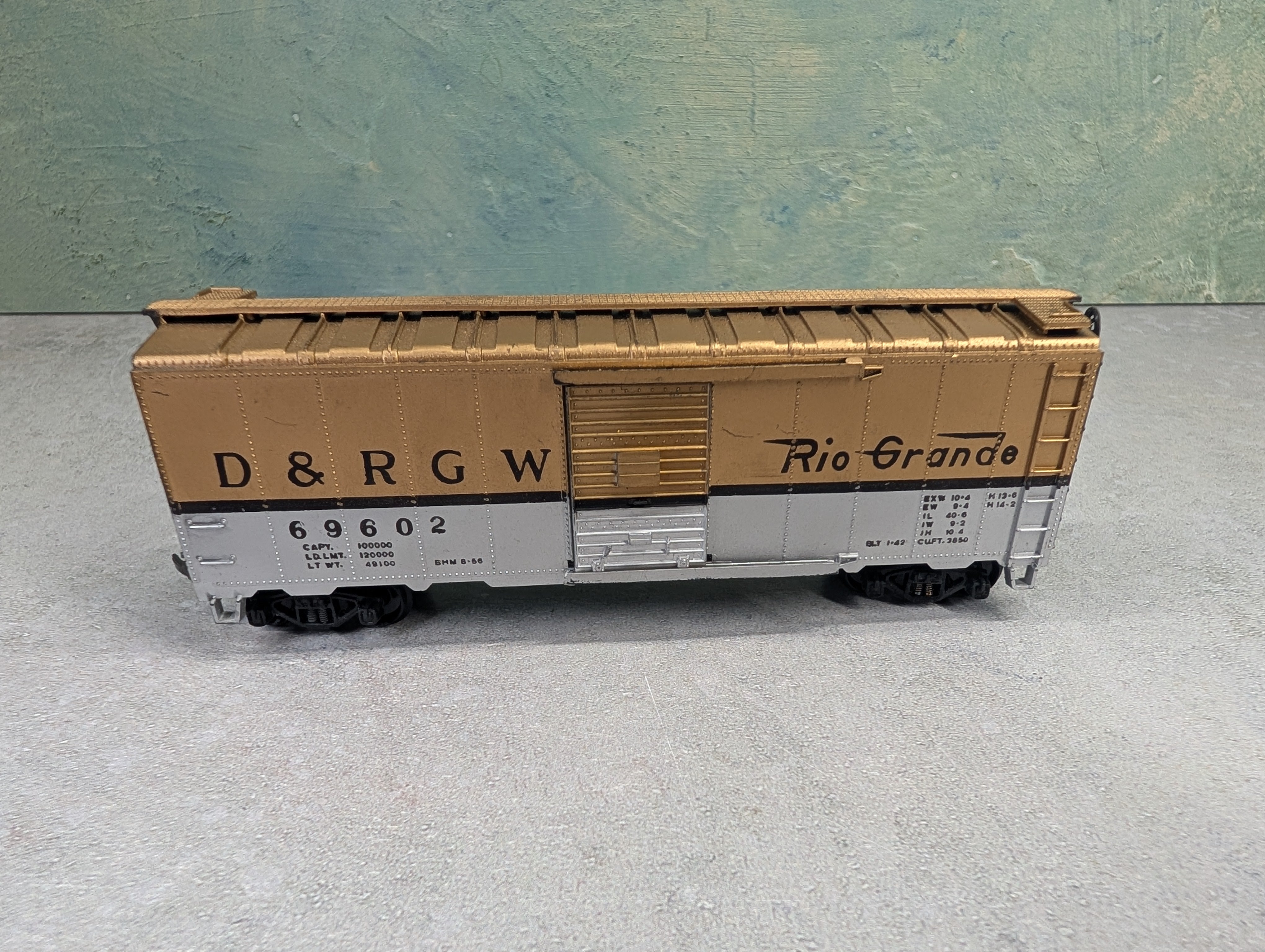 USED Hotco HO Scale 40' Box Car Rio Grande D&RGW #69602